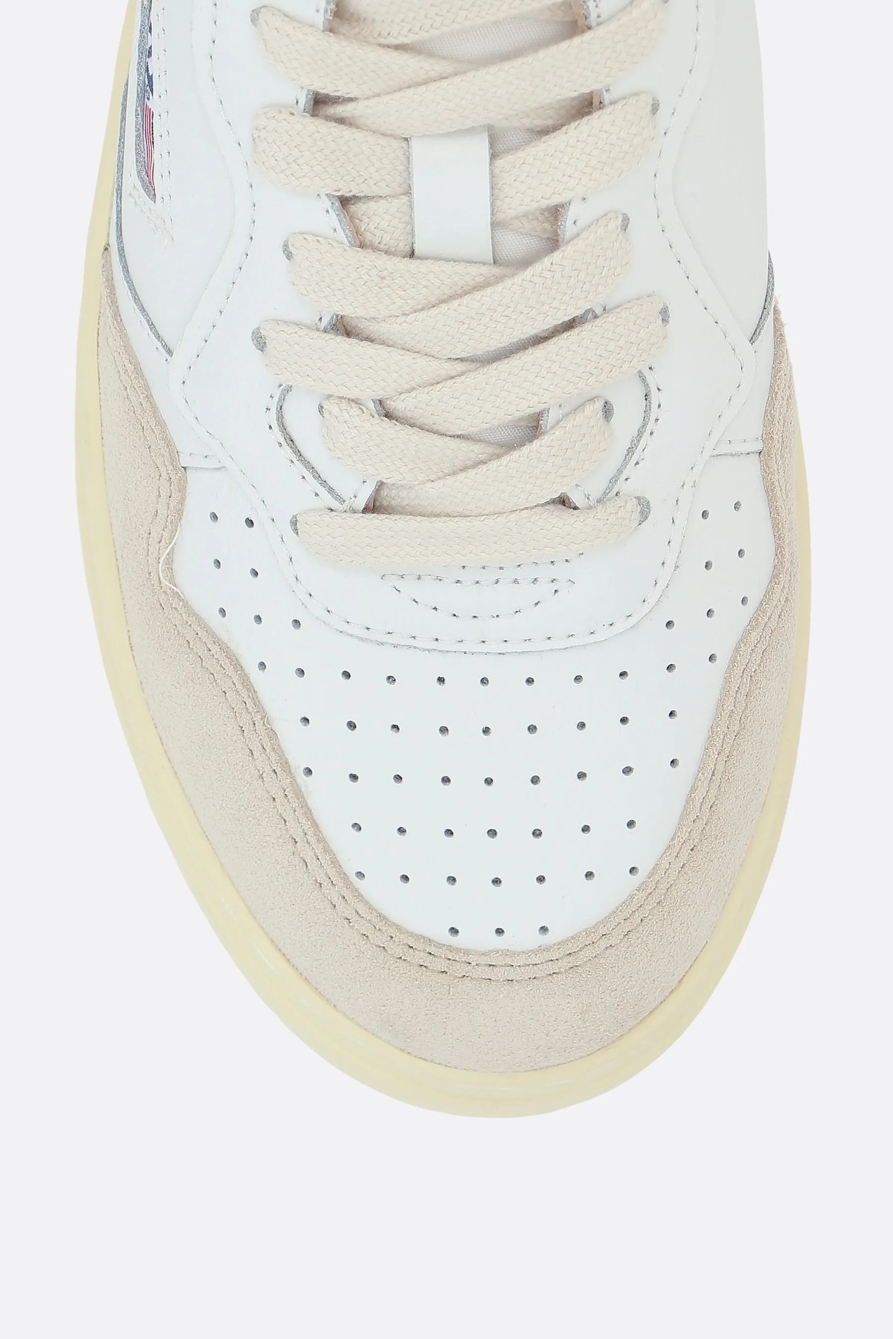 Autry Medalist sneaker in smooth leather and suede