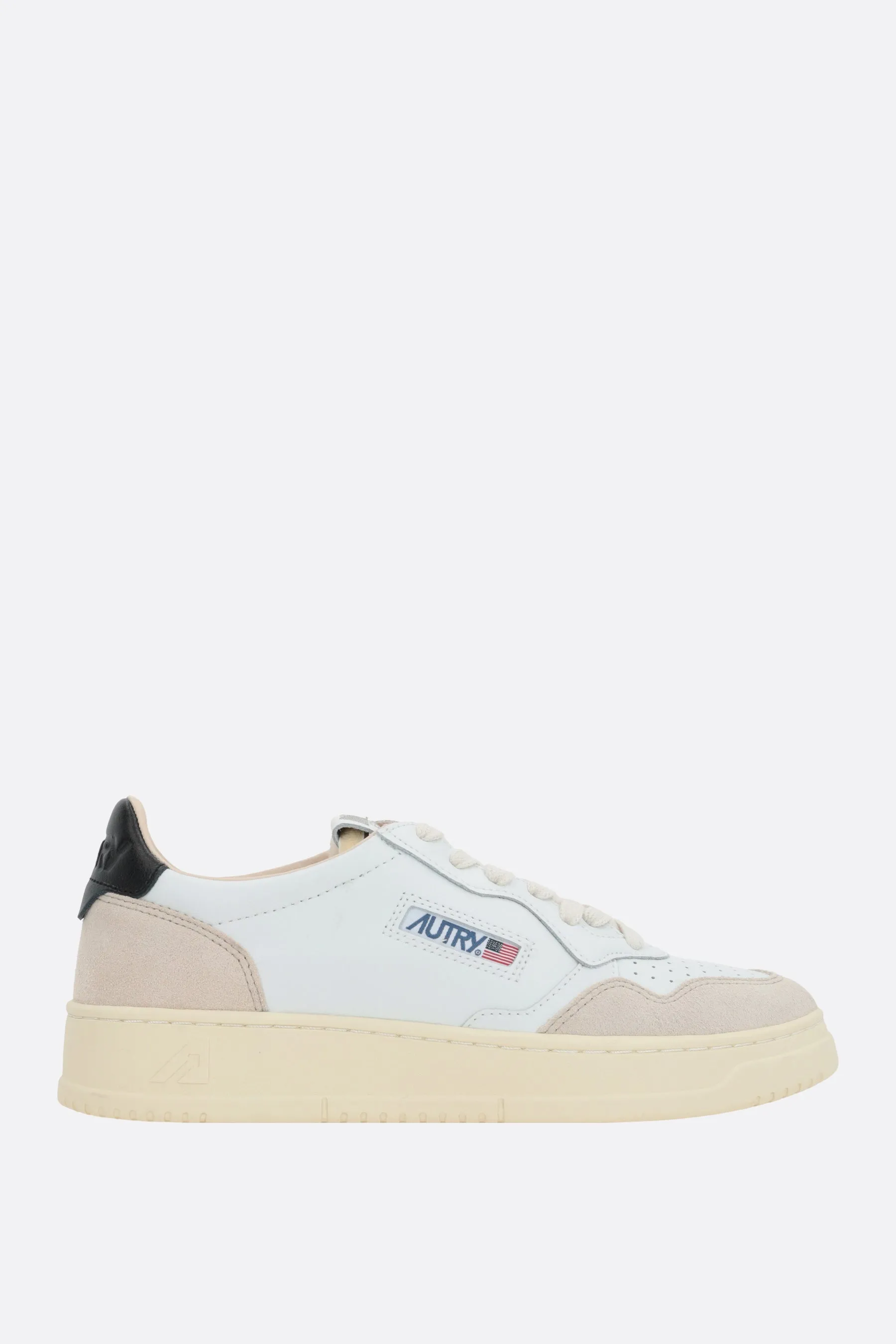 Autry Medalist sneaker in smooth leather and suede