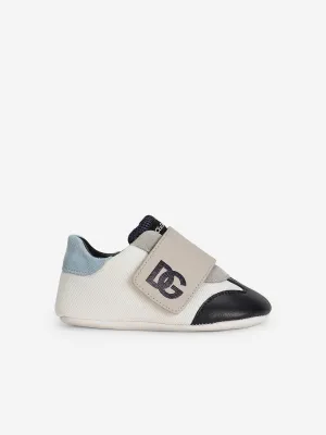 Baby Boys Leather Pre-Walker Trainers in Multicolour
