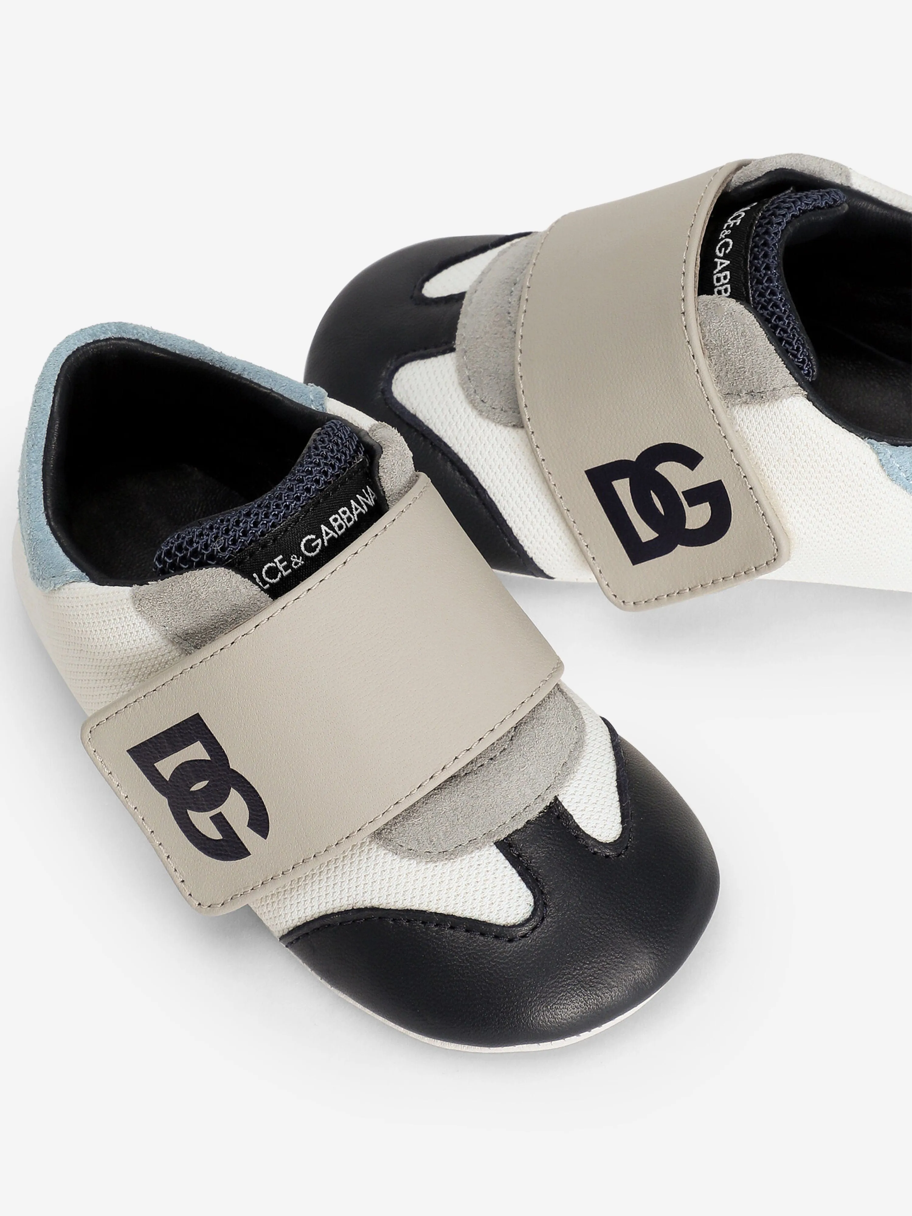 Baby Boys Leather Pre-Walker Trainers in Multicolour