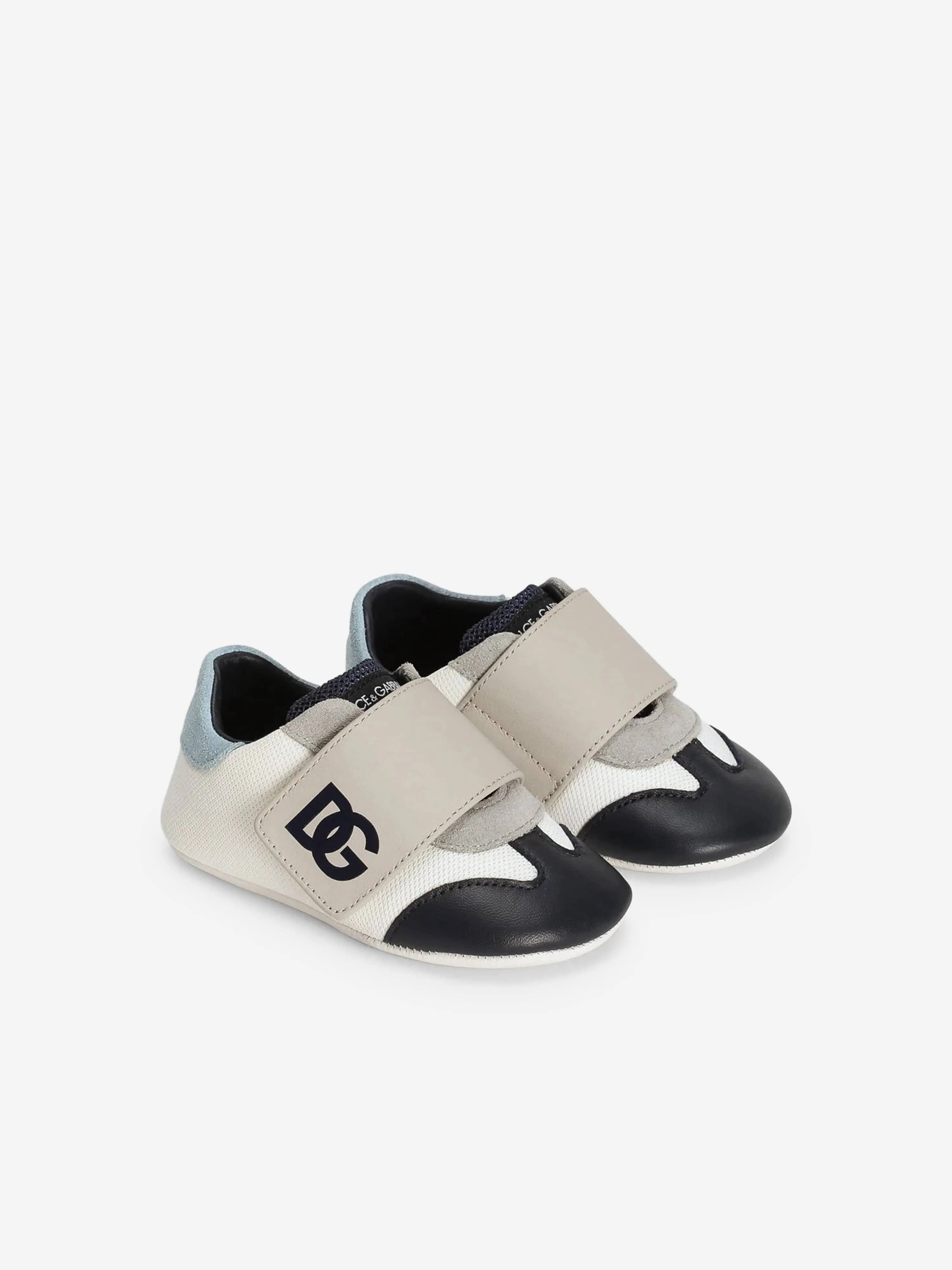Baby Boys Leather Pre-Walker Trainers in Multicolour