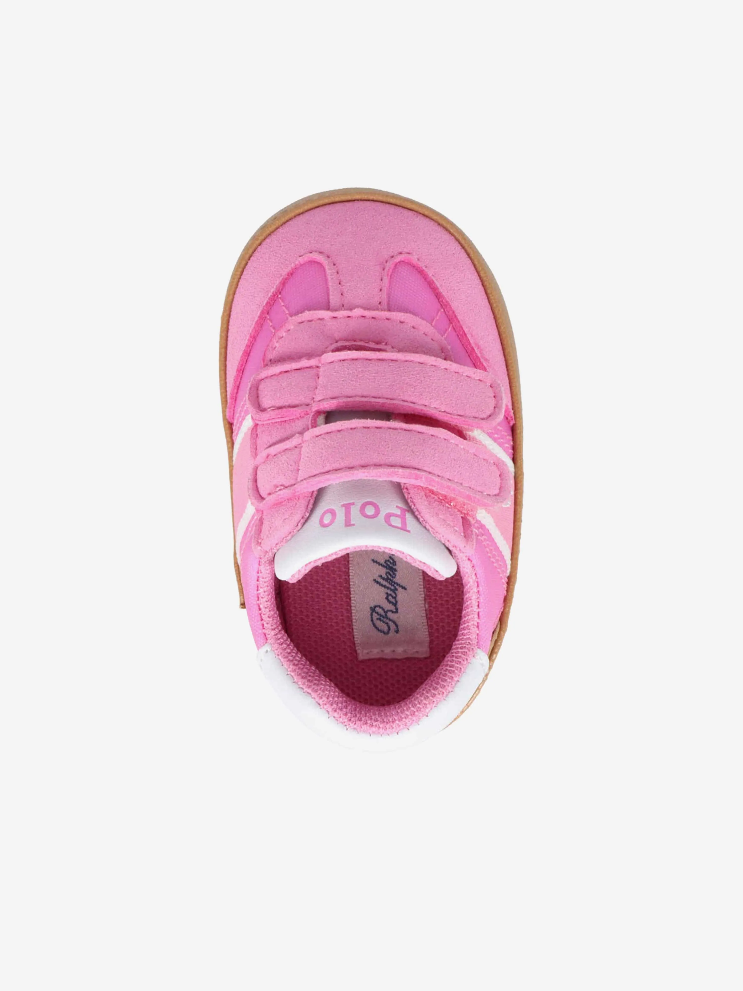 Baby Girls Heritage Court III T-Toe EZ Trainers in Pink
