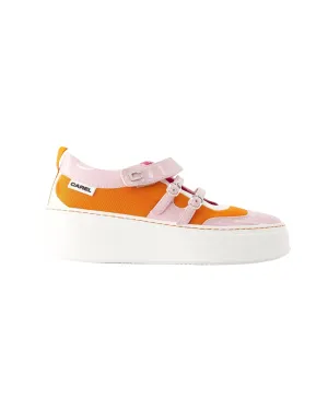 Baskina Sneakers - Carel - Leather - Orange/Pink