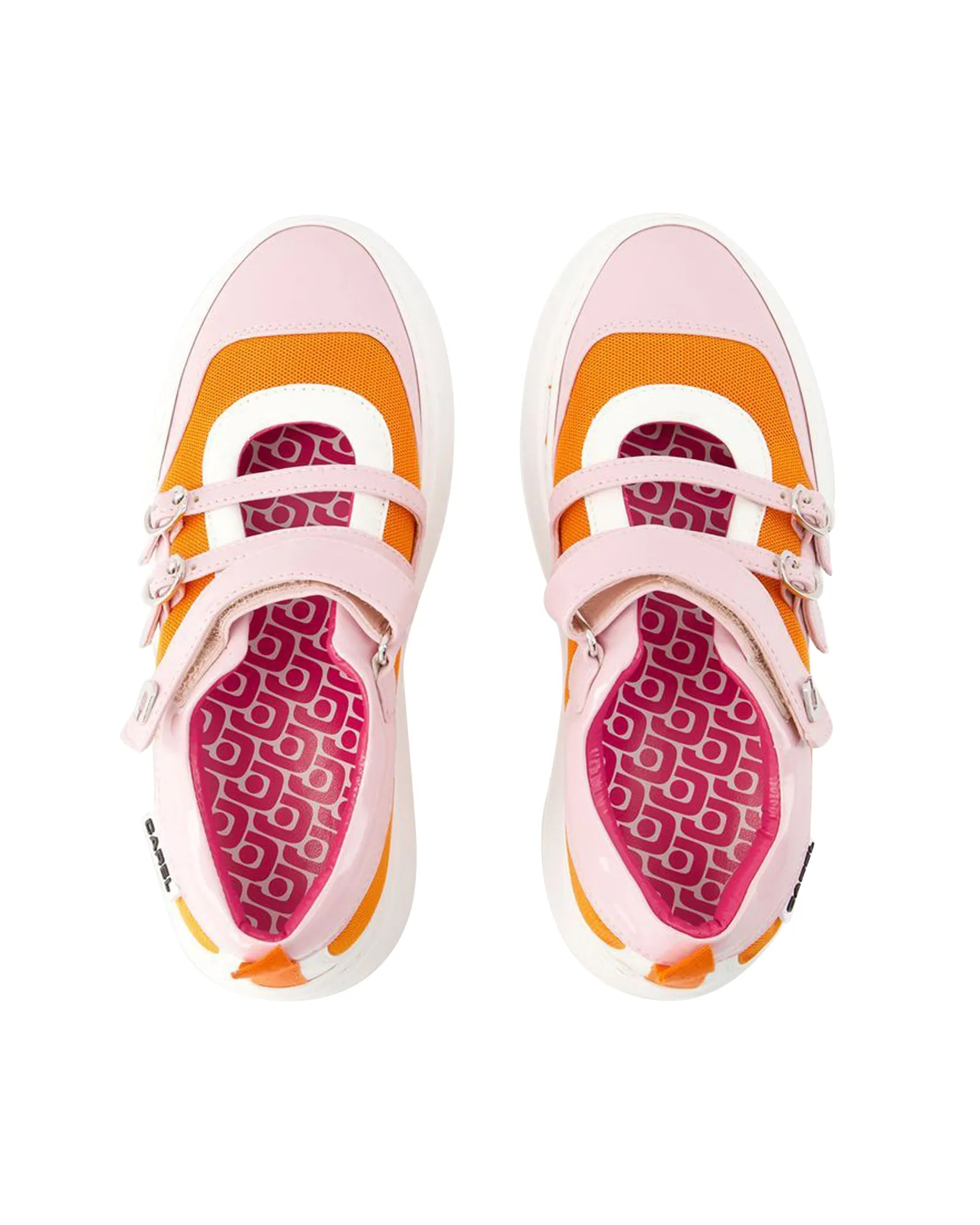 Baskina Sneakers - Carel - Leather - Orange/Pink