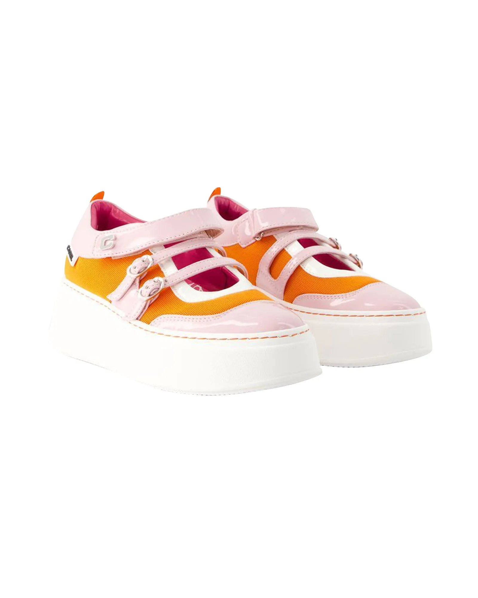 Baskina Sneakers - Carel - Leather - Orange/Pink