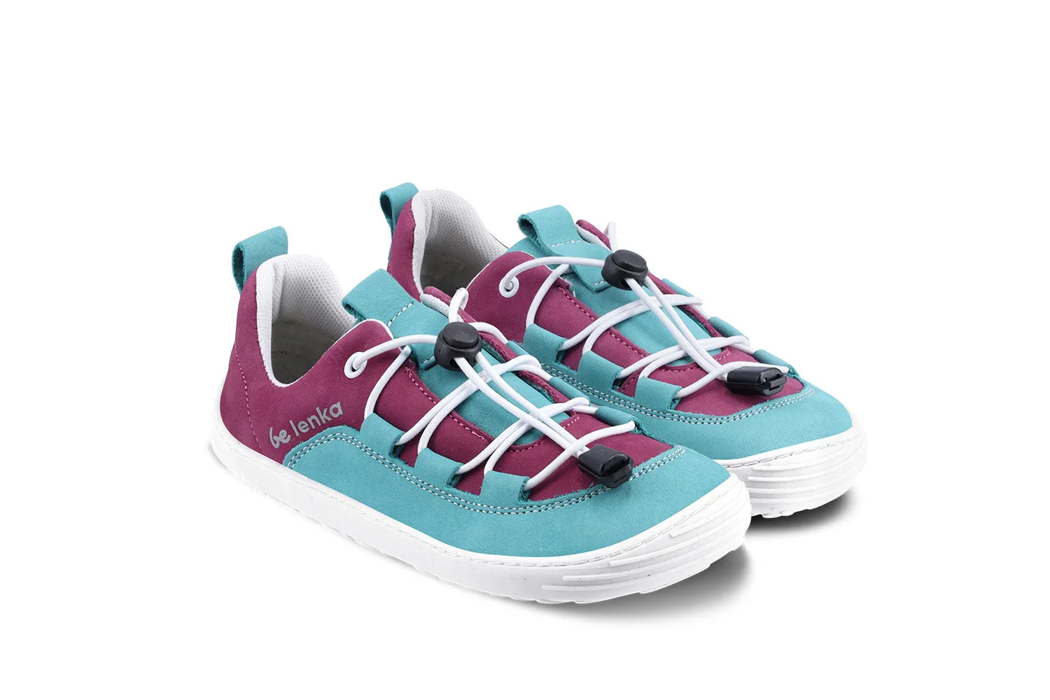 Be Lenka Kids barefoot sneakers - Xplorer - Light Teal & Plum Shoes_Be Lenka_Footwear