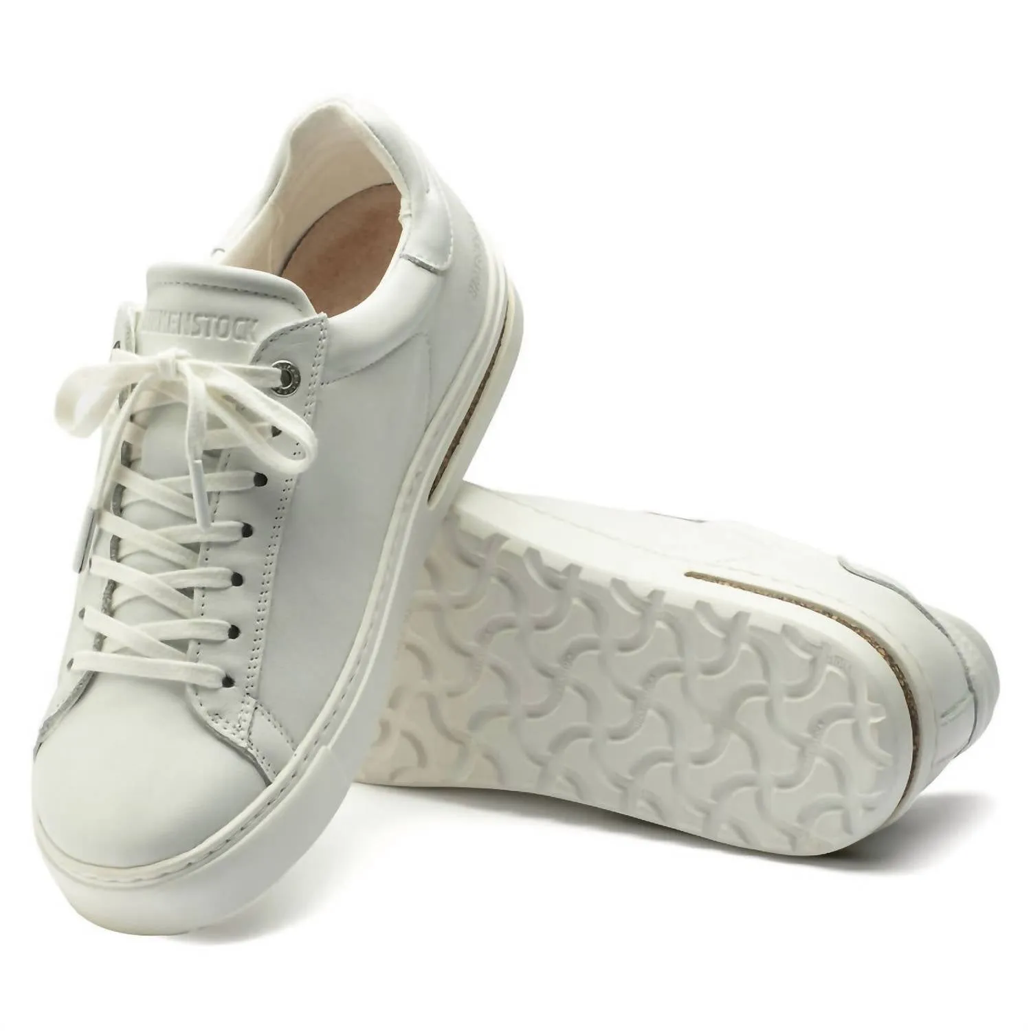 Bend Leather Sneaker In White