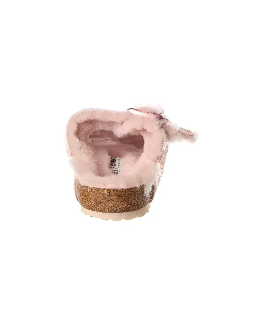 Birkenstock Arizona Narrow Suede & Shearling Sandal