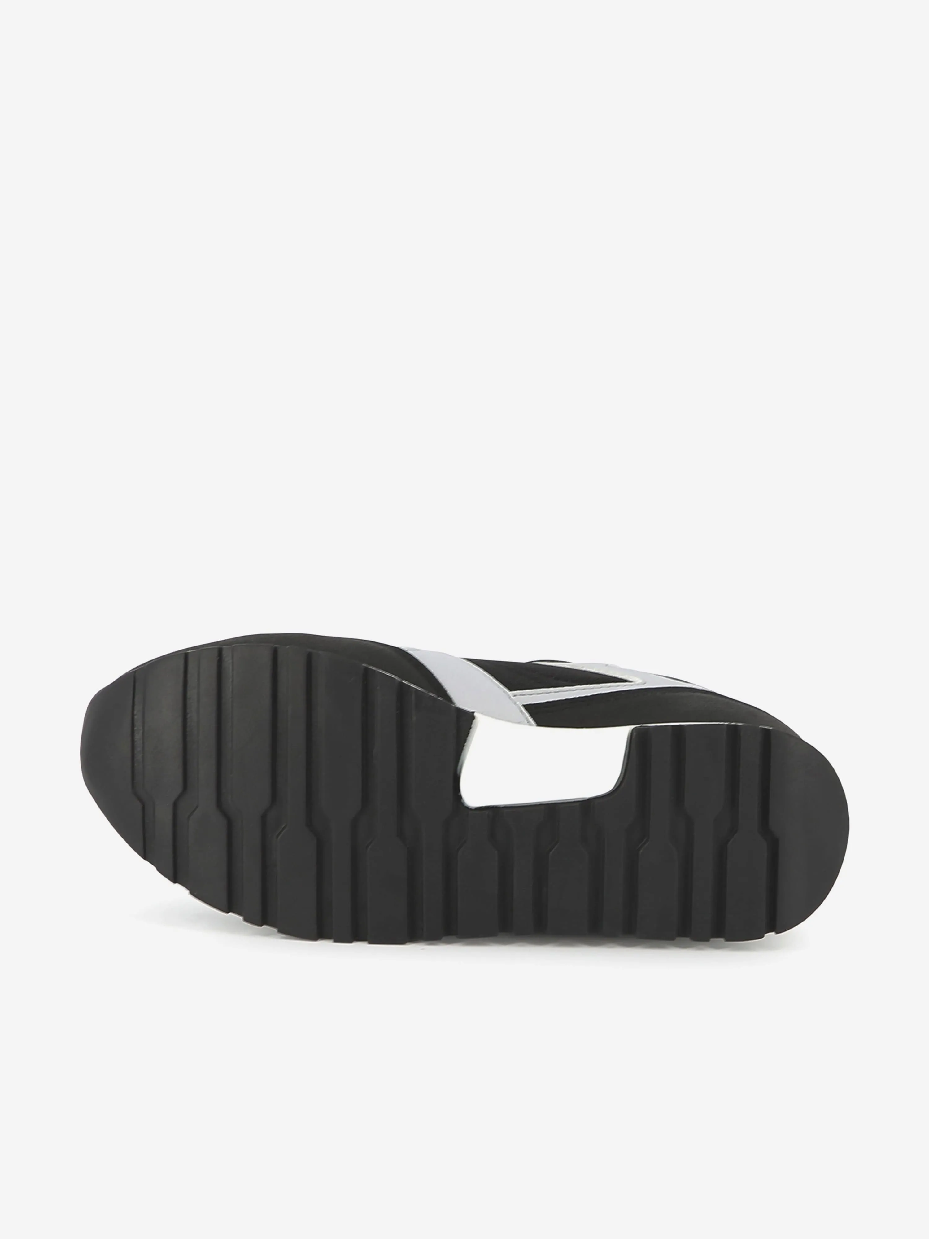BOSS Boys Lace Up Logo Trainers in Black
