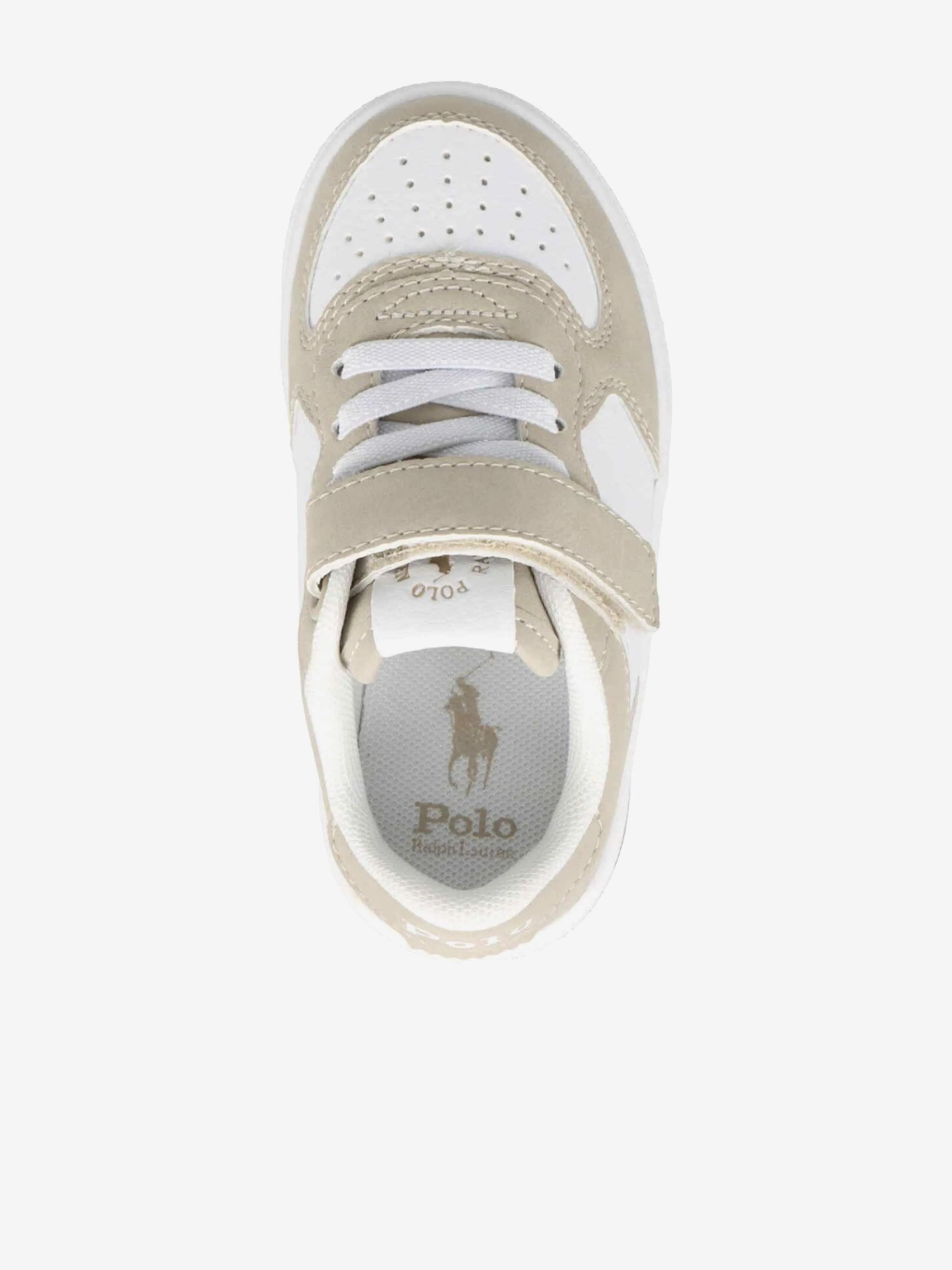 Boys Masters Court PS Trainers in Beige