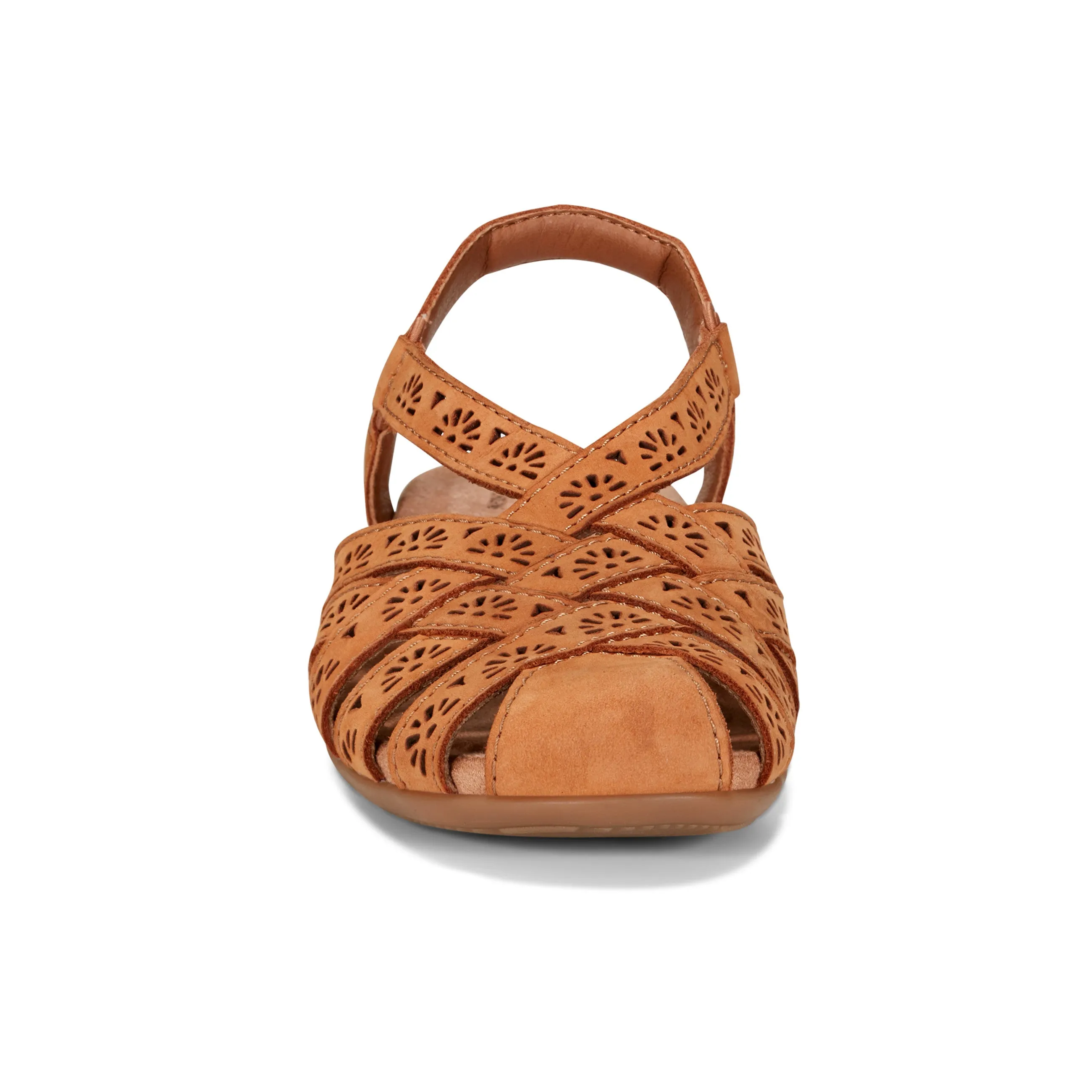 Briel Round Toe Casual Slingback Flat Sandals