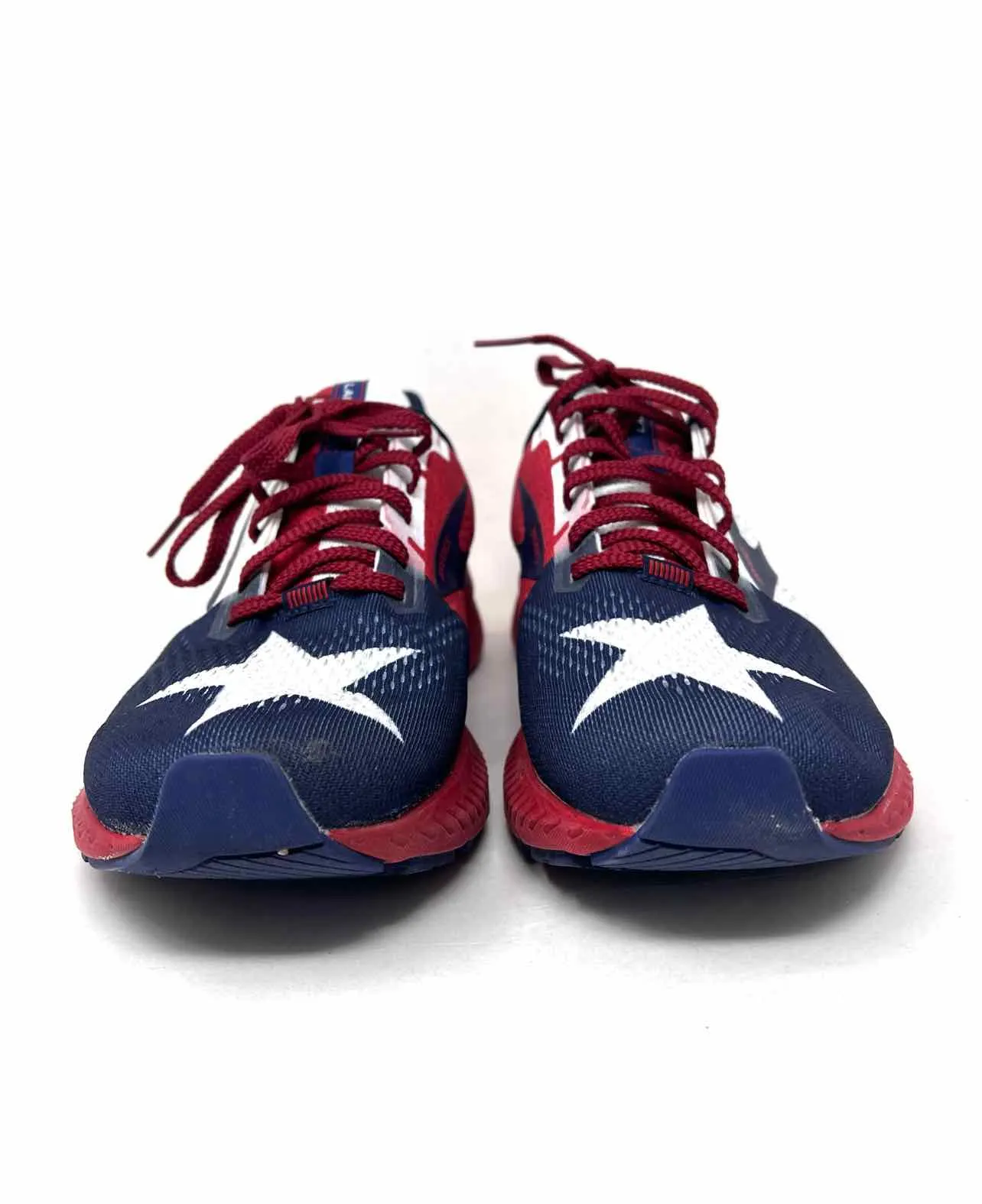 Brooks Size 10 Bl/Wh/Rd Flag Lace-Up Shoes Sneakers