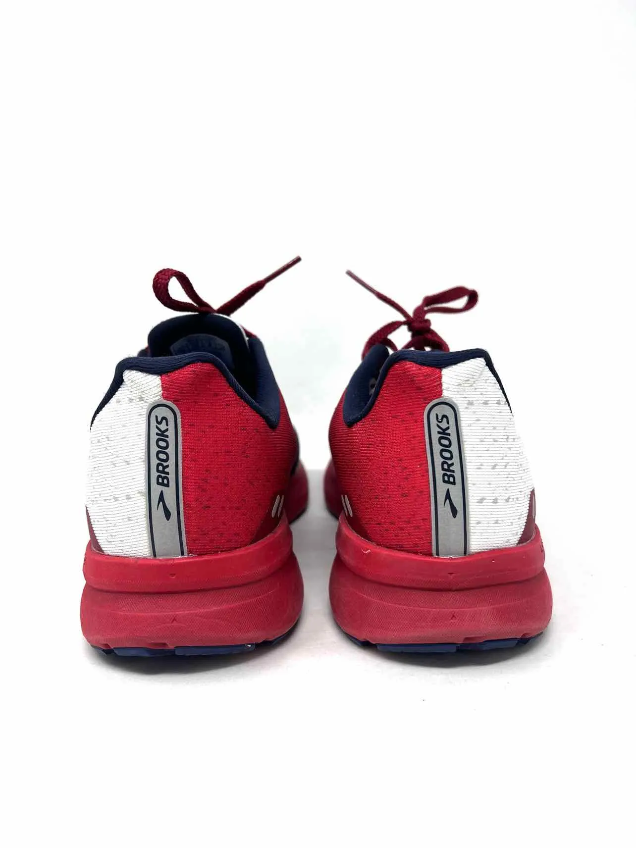 Brooks Size 10 Bl/Wh/Rd Flag Lace-Up Shoes Sneakers