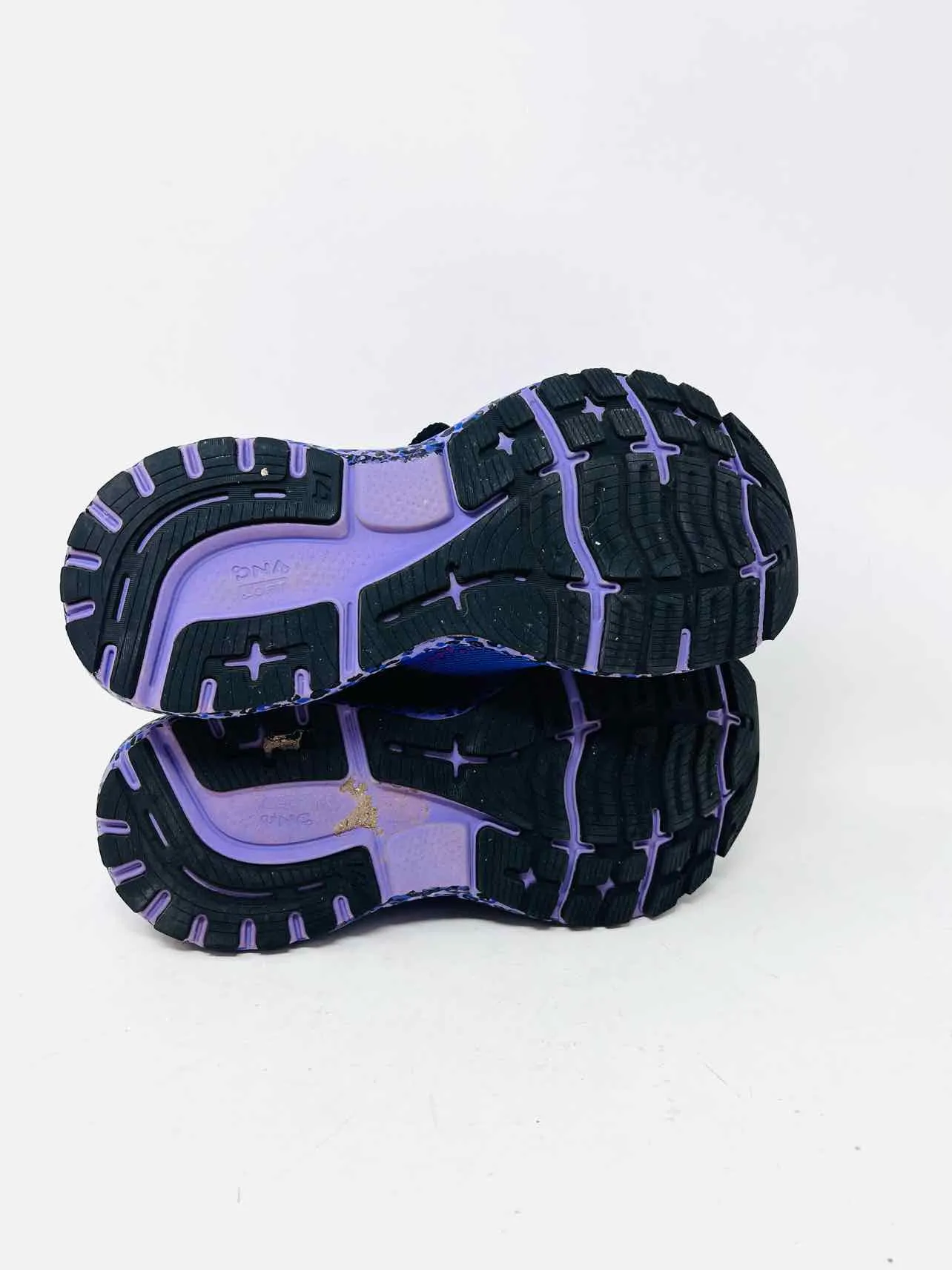 Brooks Size 6 Purple/Black Mesh Animal Print Shoes Sneakers