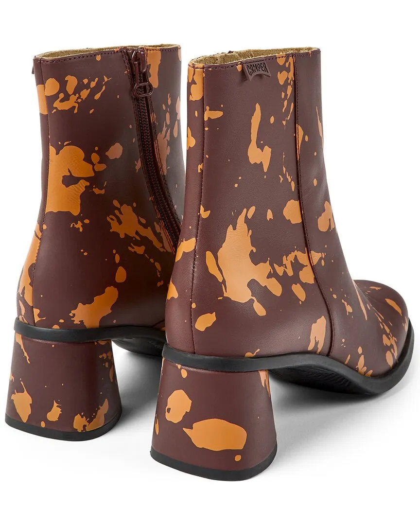 Camper Kiara Leather Zip Bootie