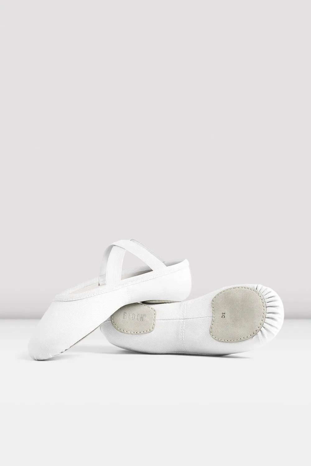Childrens Performa Stretch Canvas Ballet Shoes