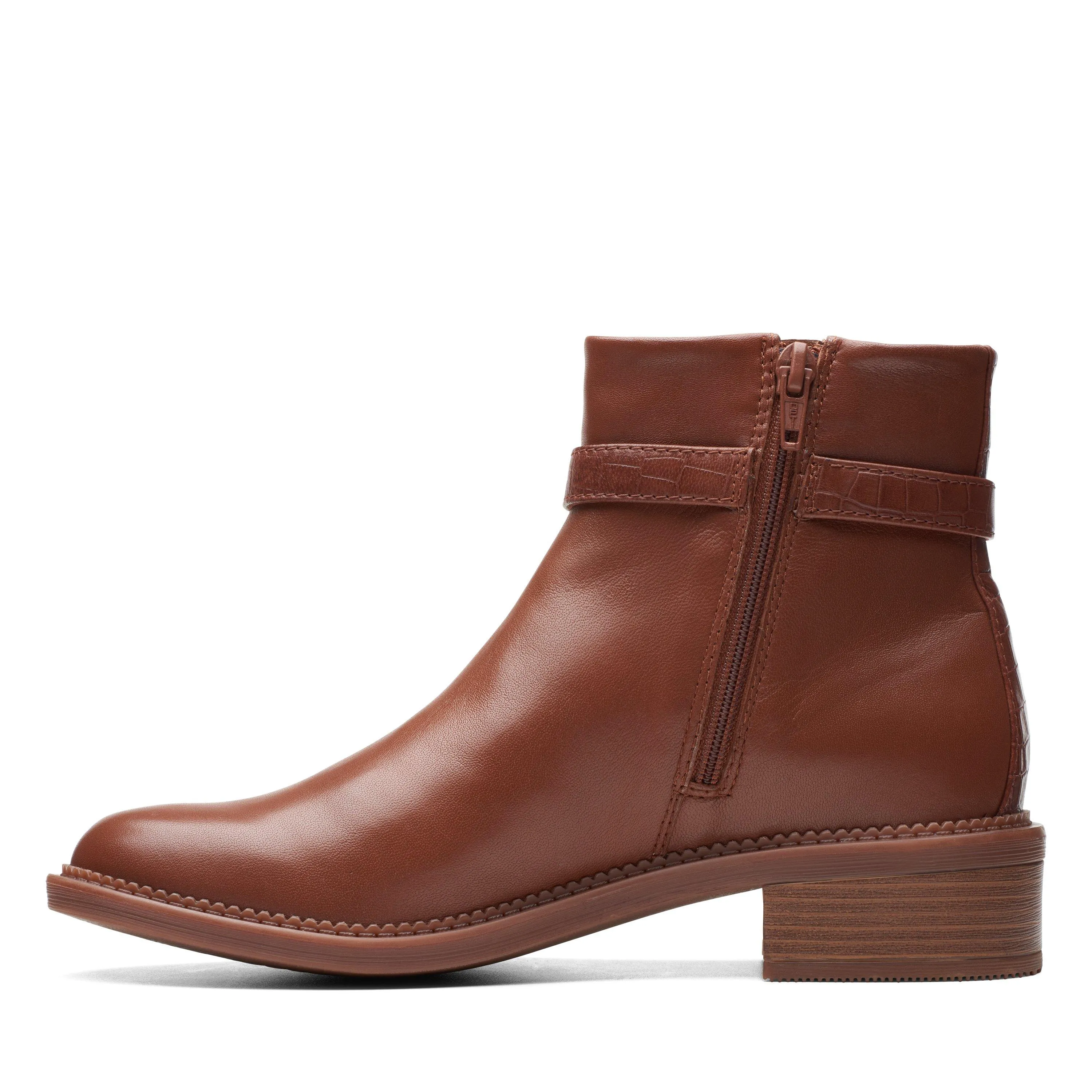 Clarks Maye Grace in Brown Leather