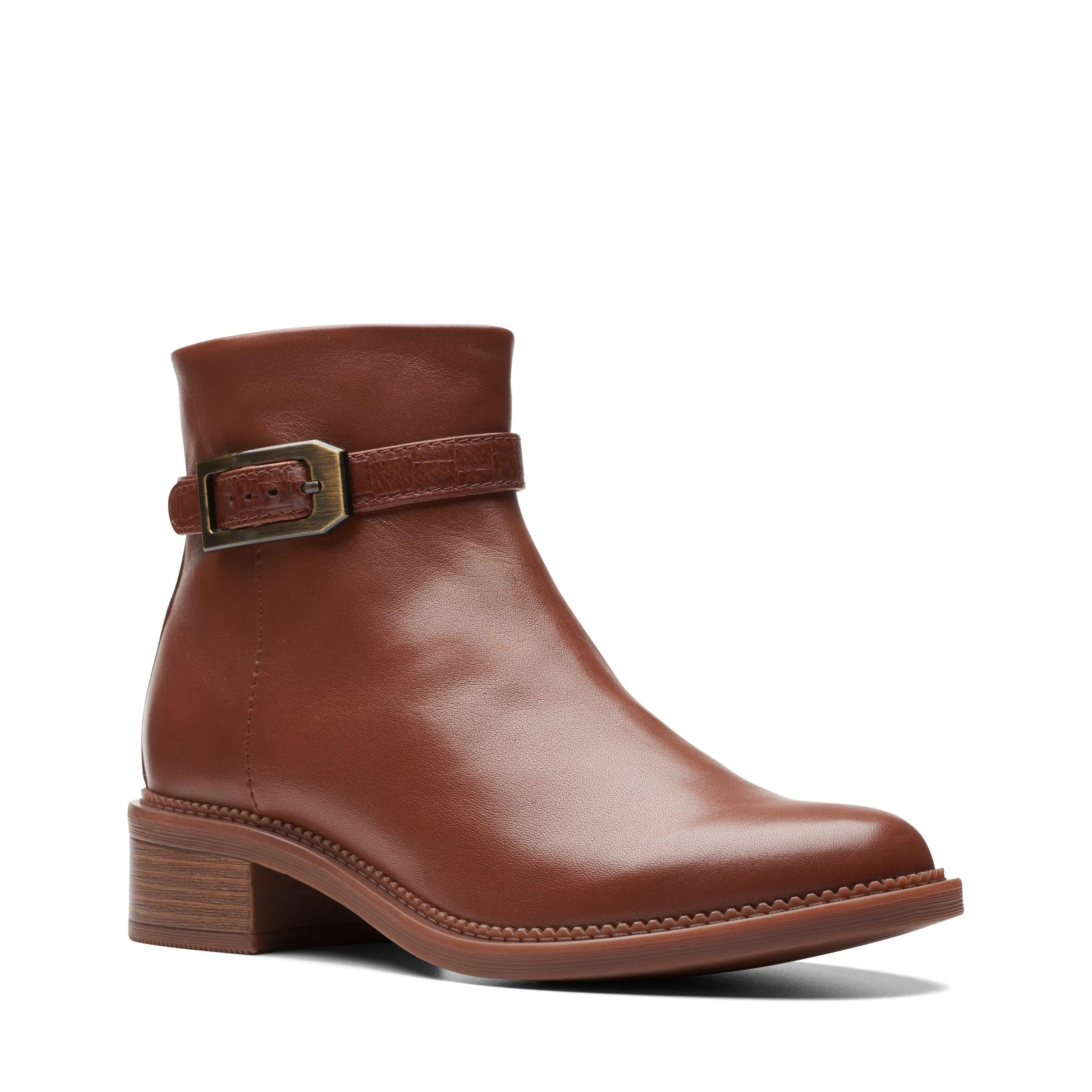 Clarks Maye Grace in Brown Leather