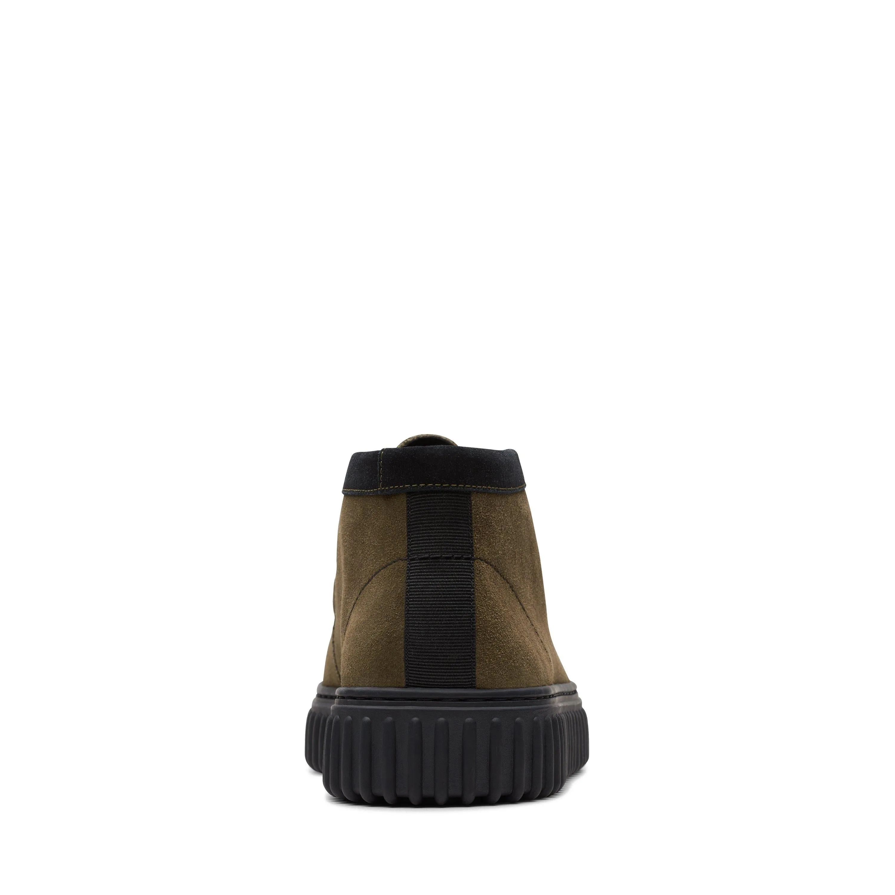 Clarks Torhill Hi in Green Suede