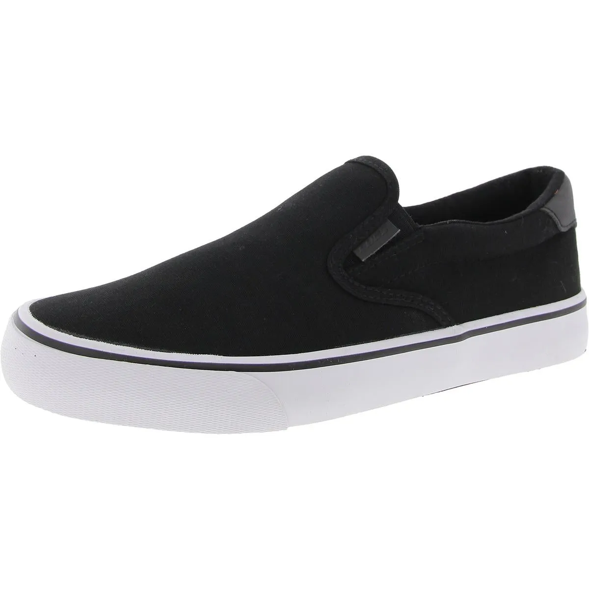 Clipper Womens Laceless Canvas Slip-On Sneakers