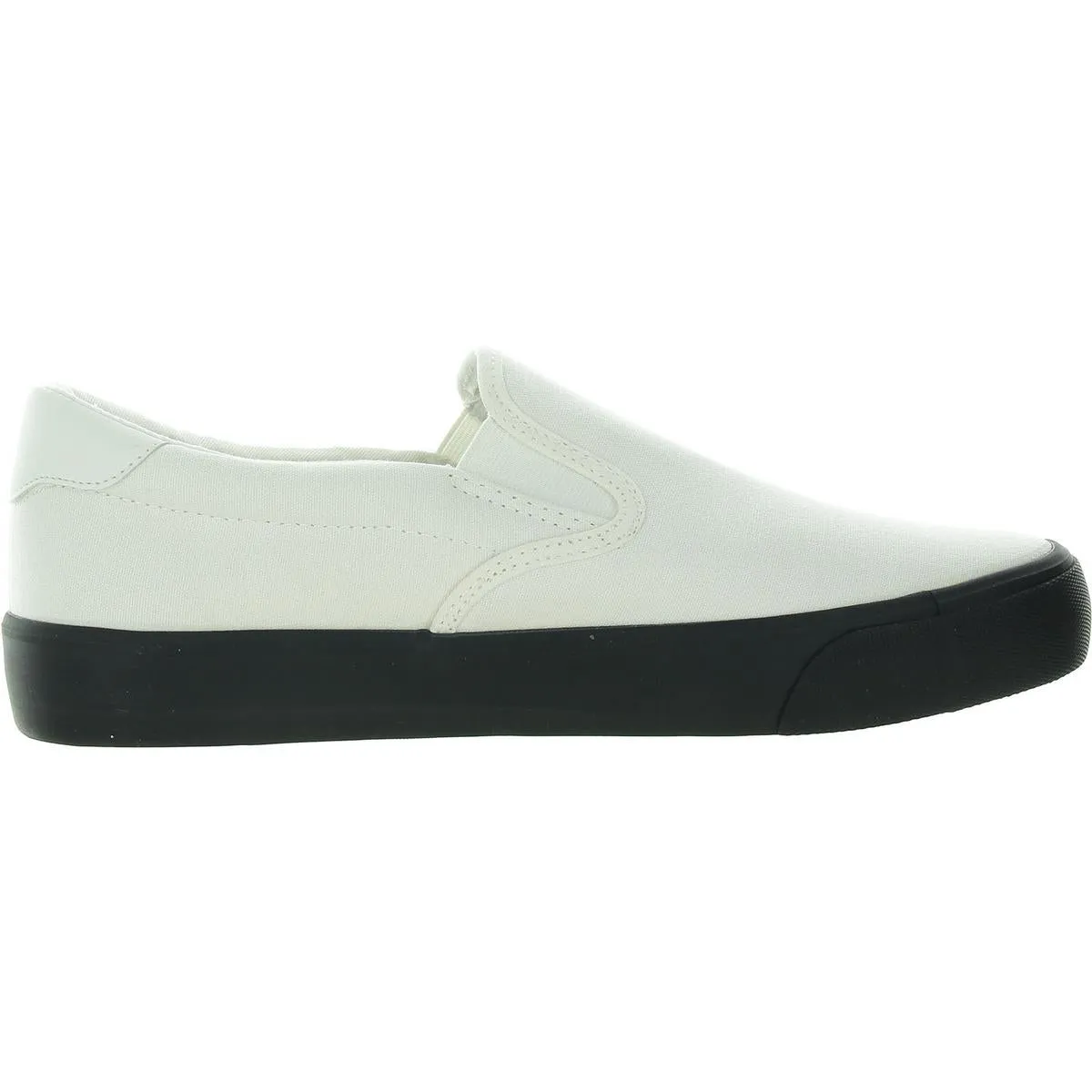 Clipper Womens Laceless Canvas Slip-On Sneakers