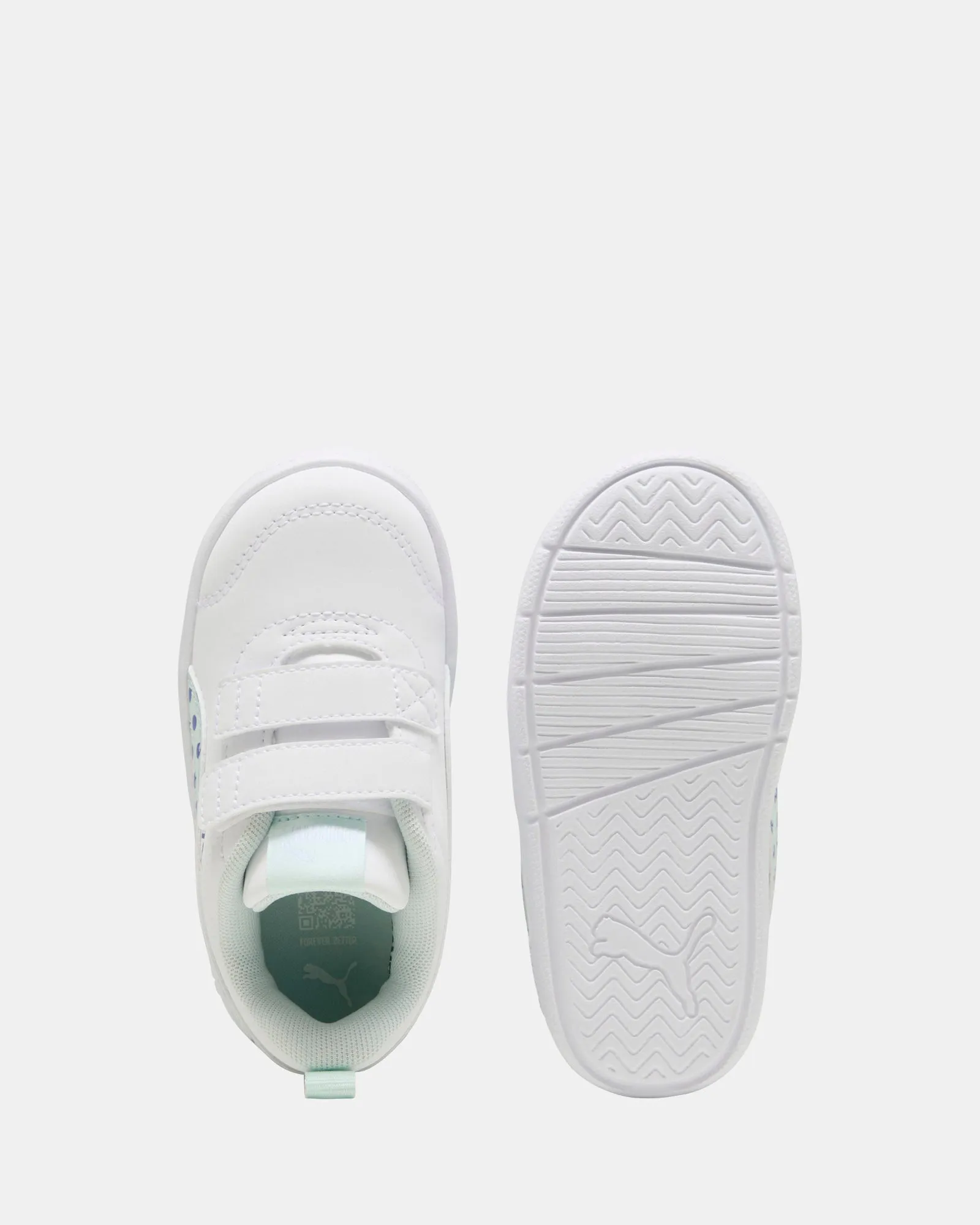 Courtflex V3 Dotty V Inf White/Blue