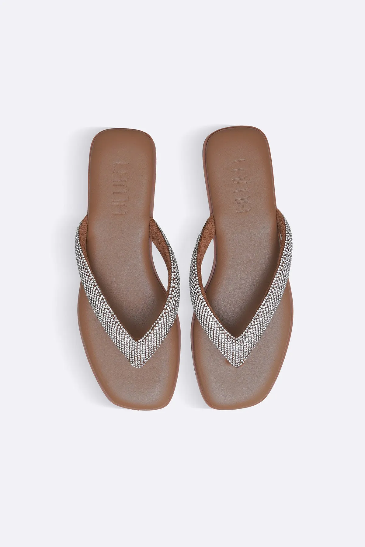 CRYSTAL FLIP FLOPS