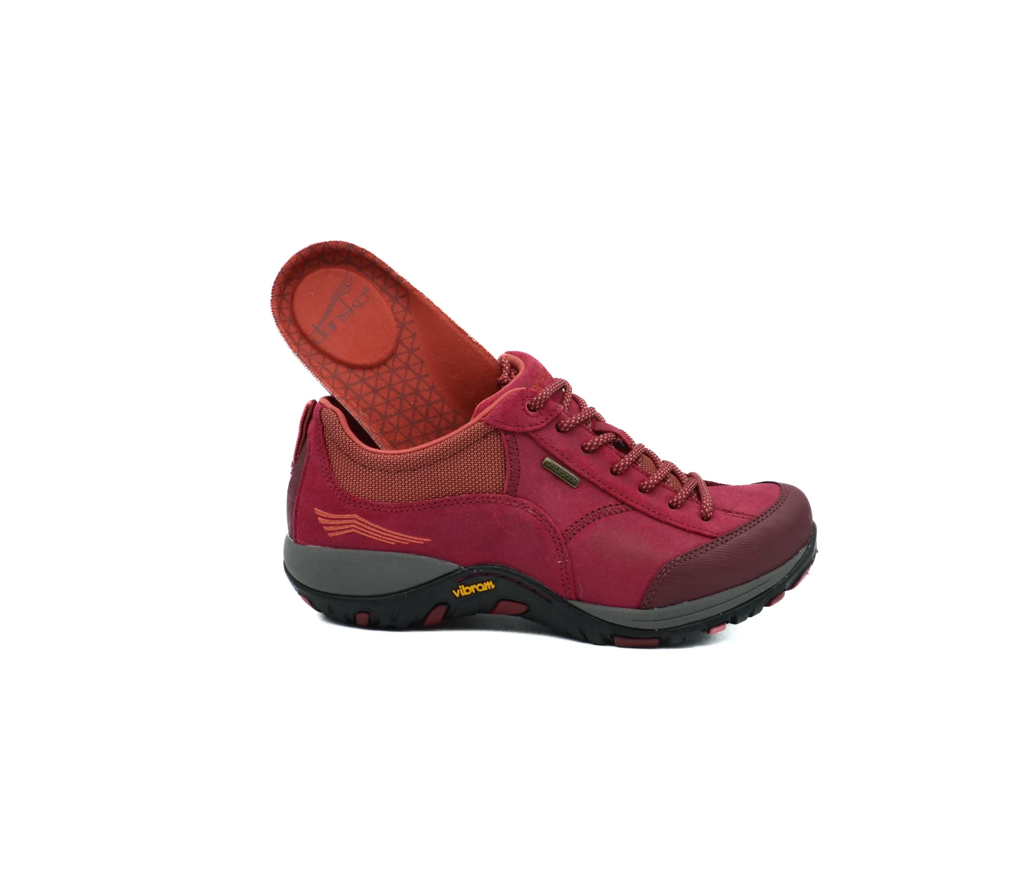 Dansko Paisley Red Burnished Suede
