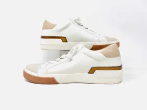 Dolce Vita Size 8 Wh/Br/Gld Color Block Metallic Shoes Sneakers