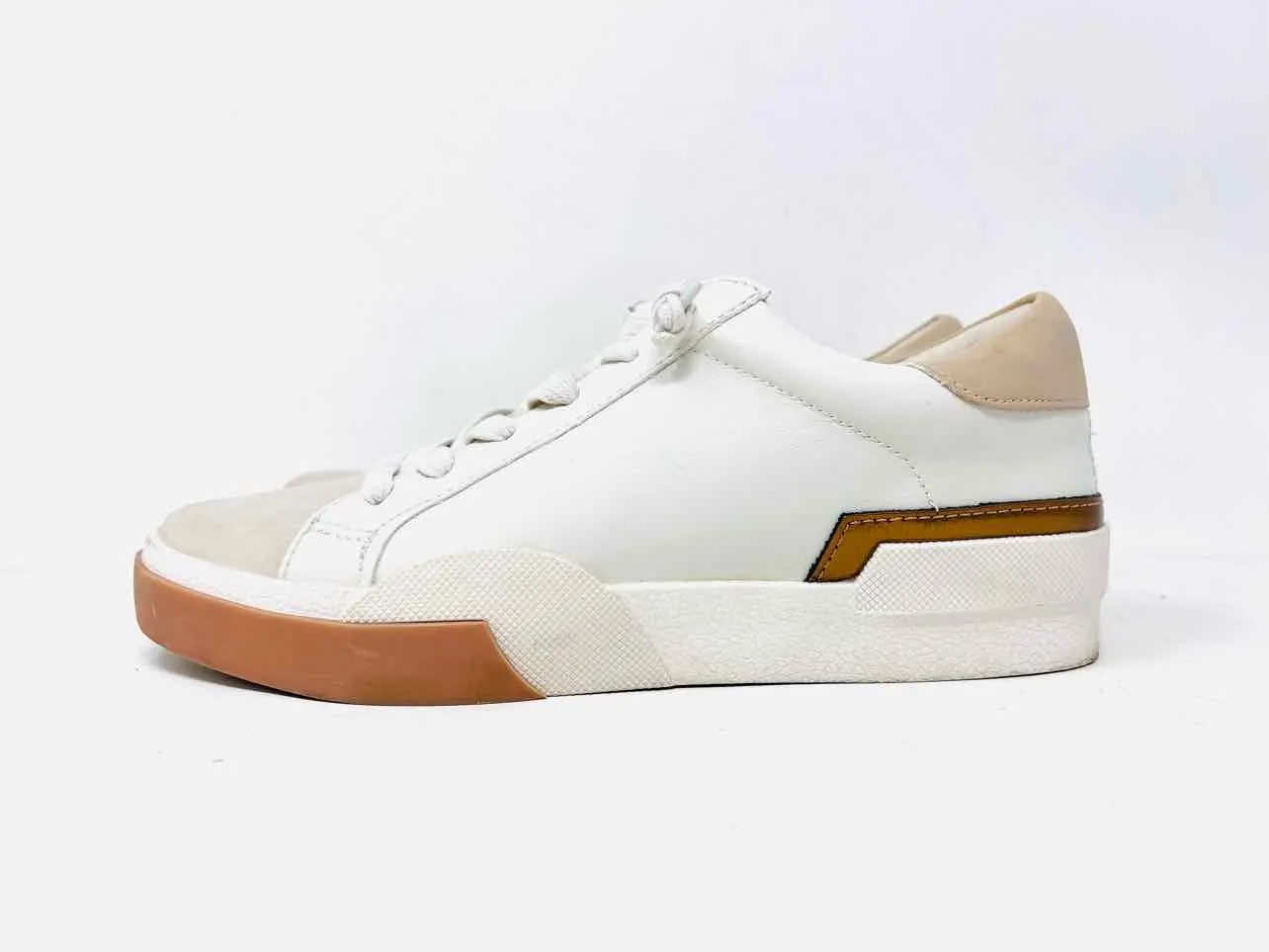 Dolce Vita Size 8 Wh/Br/Gld Color Block Metallic Shoes Sneakers