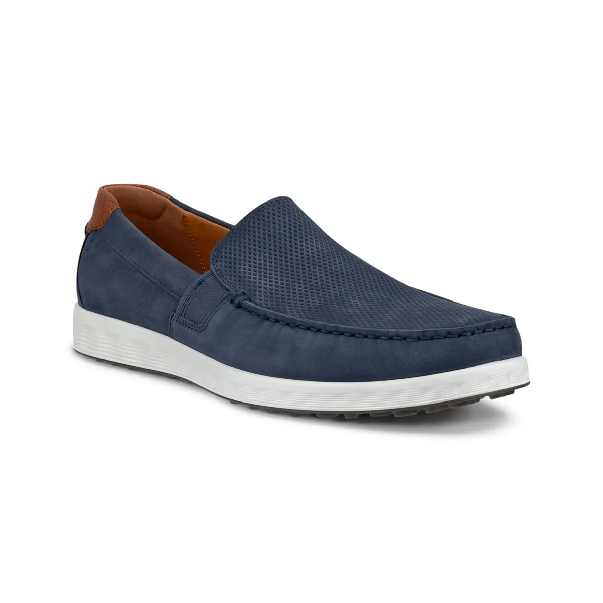 Ecco Men's S Lite Moc Blue Nubuck