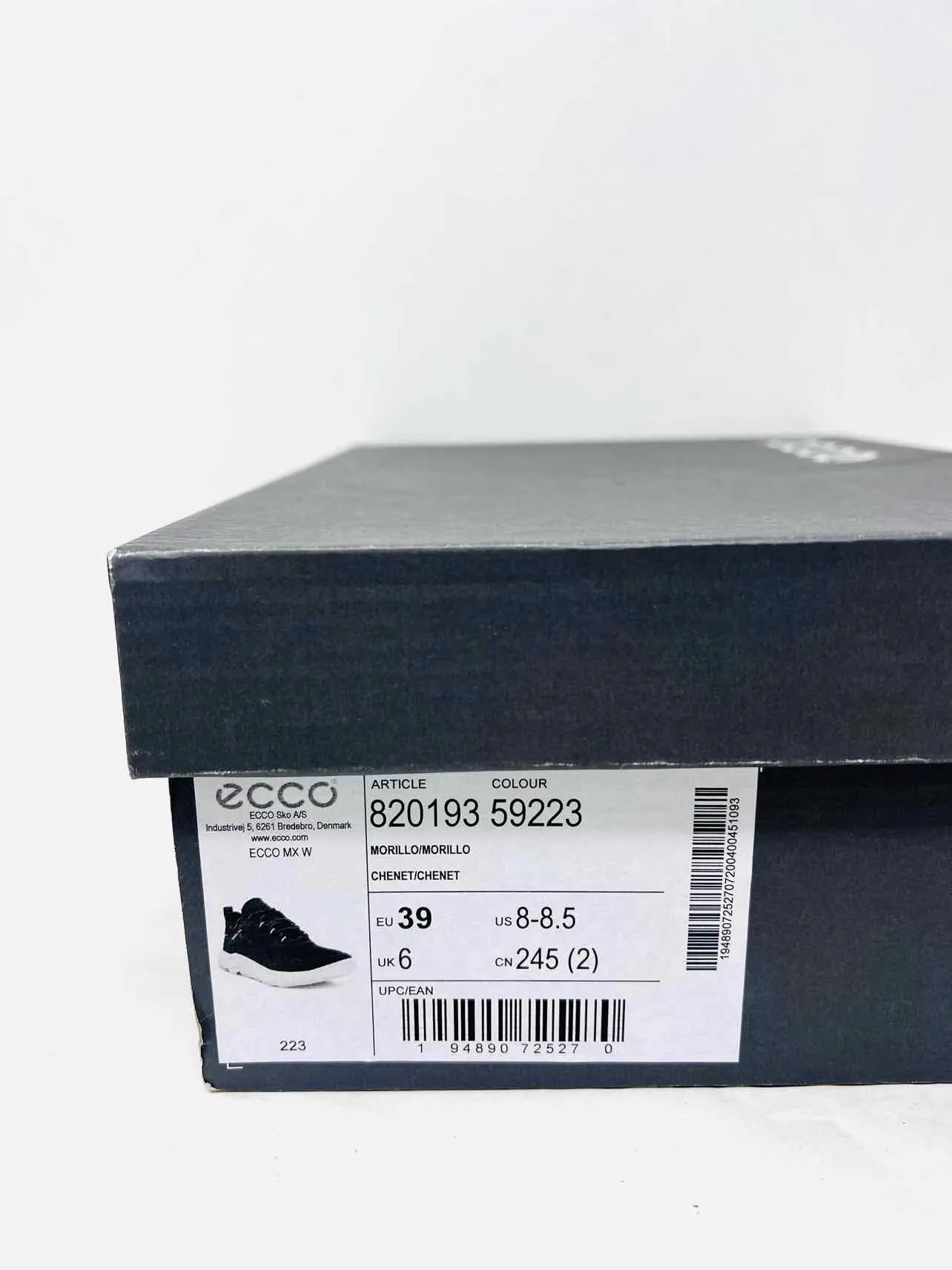Ecco Size 8/8.5 Burgundy/Beige Lace-Up Mesh W/ BOX!!! Shoes Sneakers