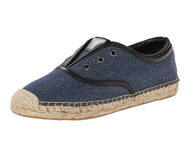 Elie Tahari Women's Mako Denim Blue Slip-On Oxford Espadrille Sneakers Shoes