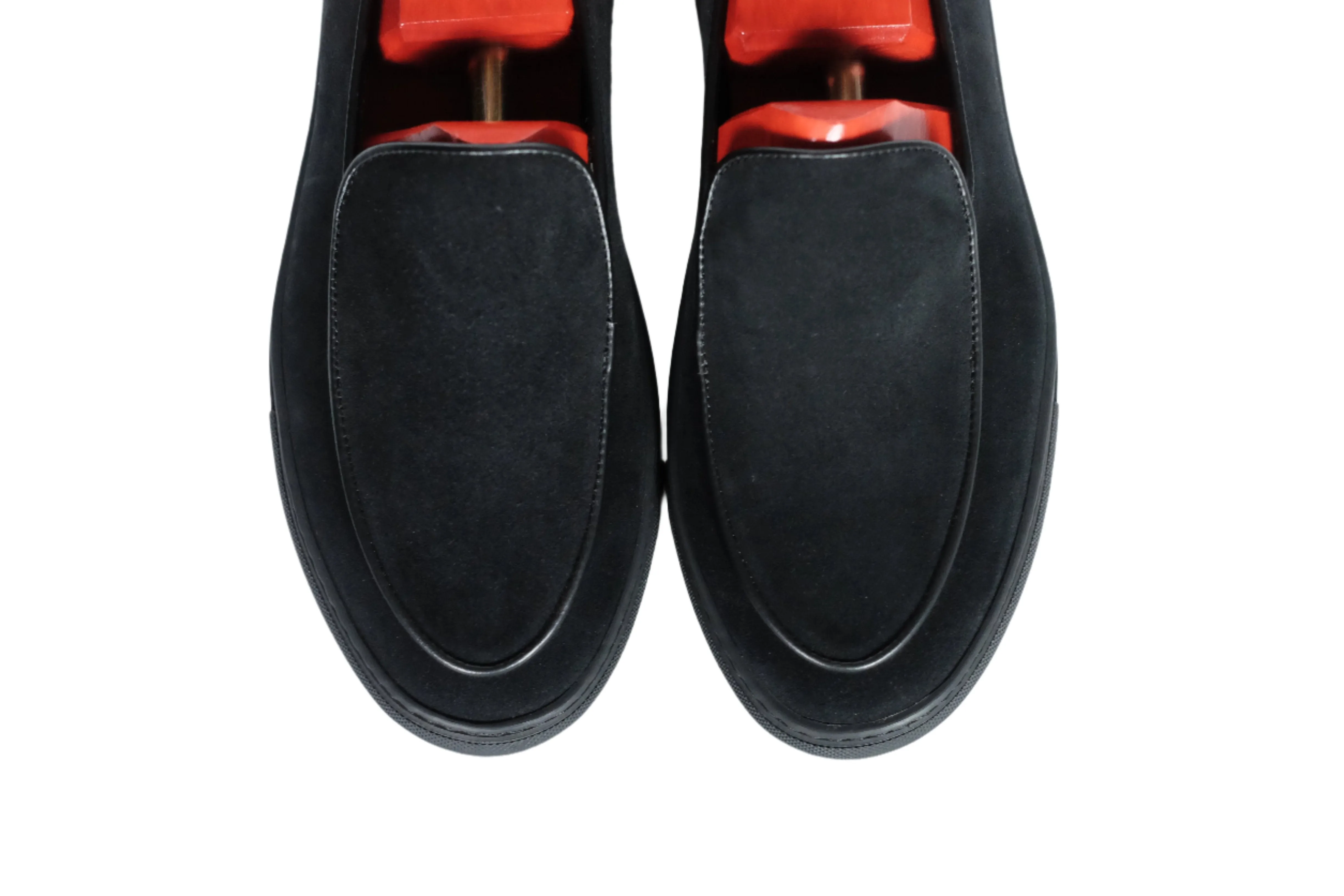 Ellensburg - Black Suede / Black Calf Piping - PRE SALE
