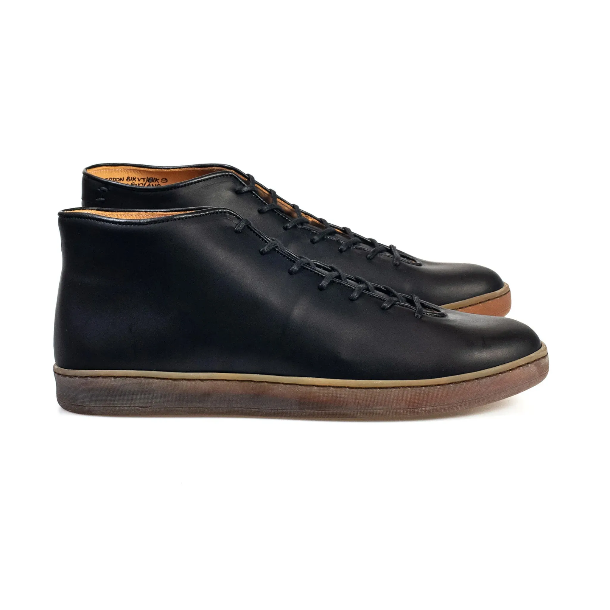 Everdon Wholecut Mid - Black Veg Tan Calf