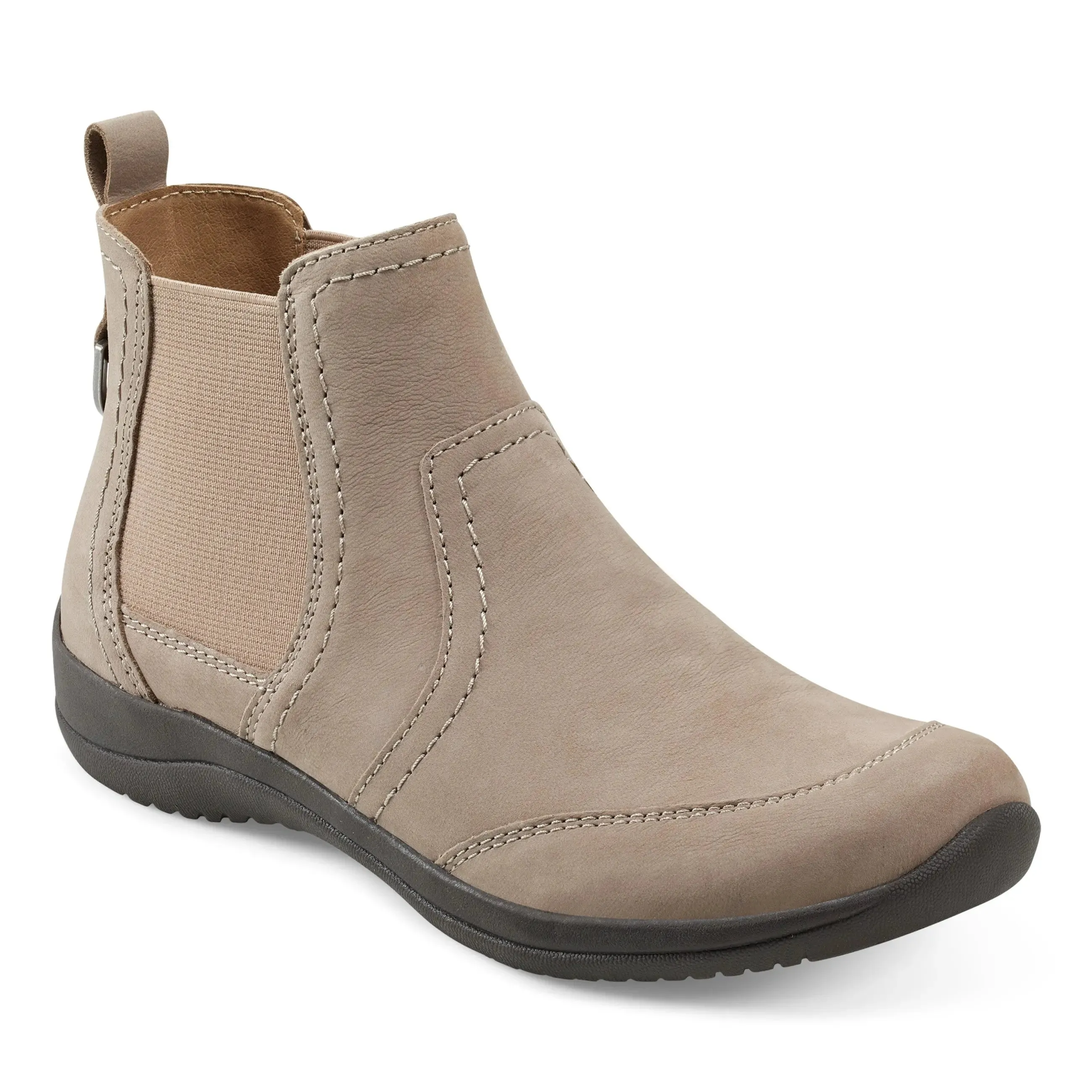 Faine Round Toe Casual Slip-on Flat Booties