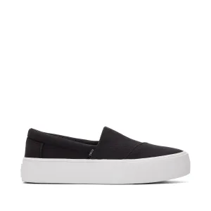 Fenix Black Canvas Slip-On Sneaker