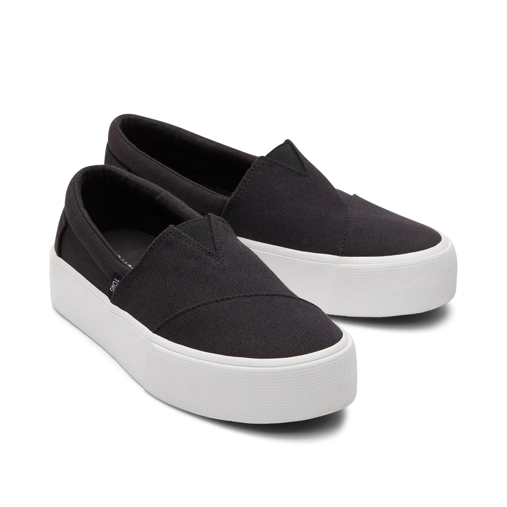 Fenix Black Canvas Slip-On Sneaker
