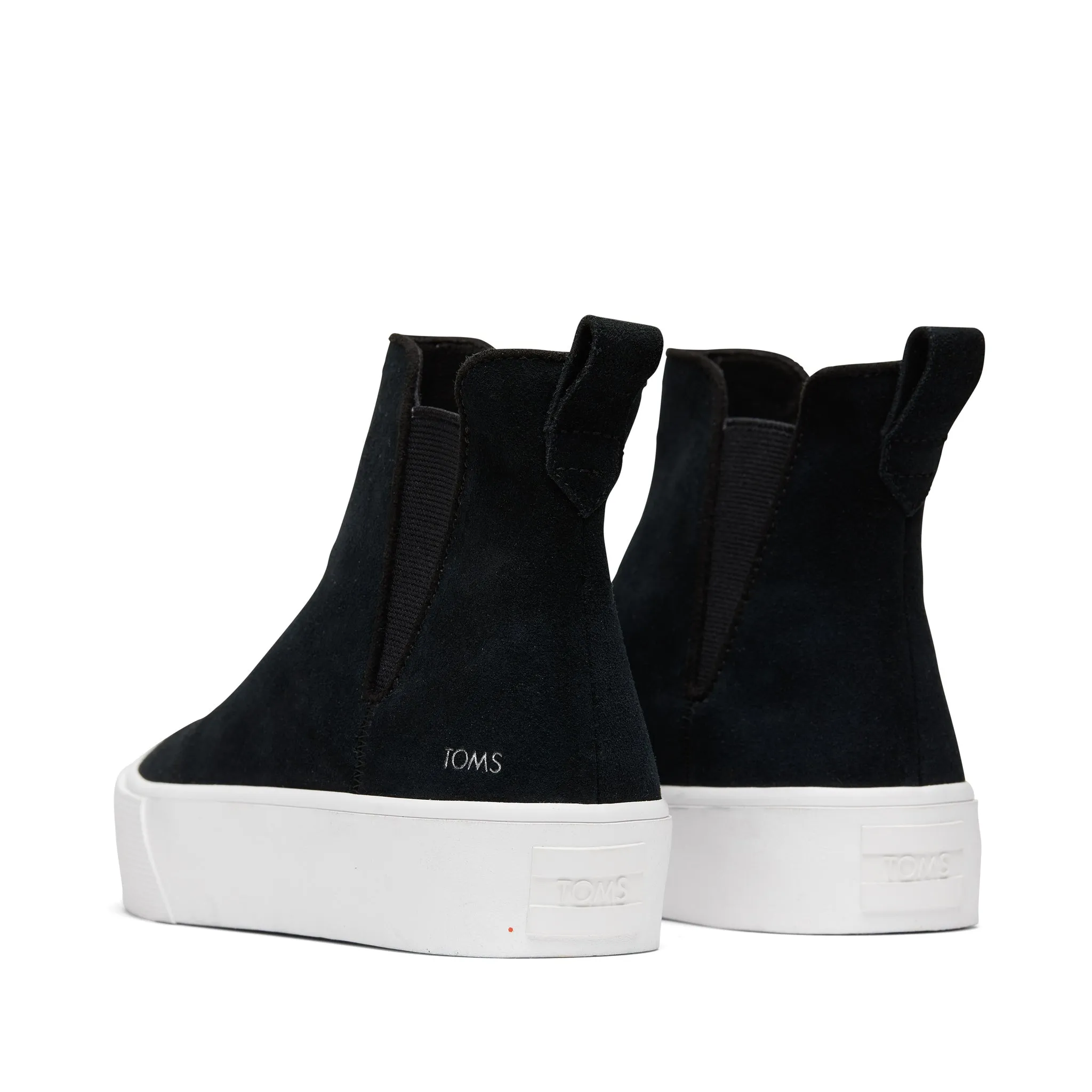 Fenix Platform Chelsea Black Suede Sneaker
