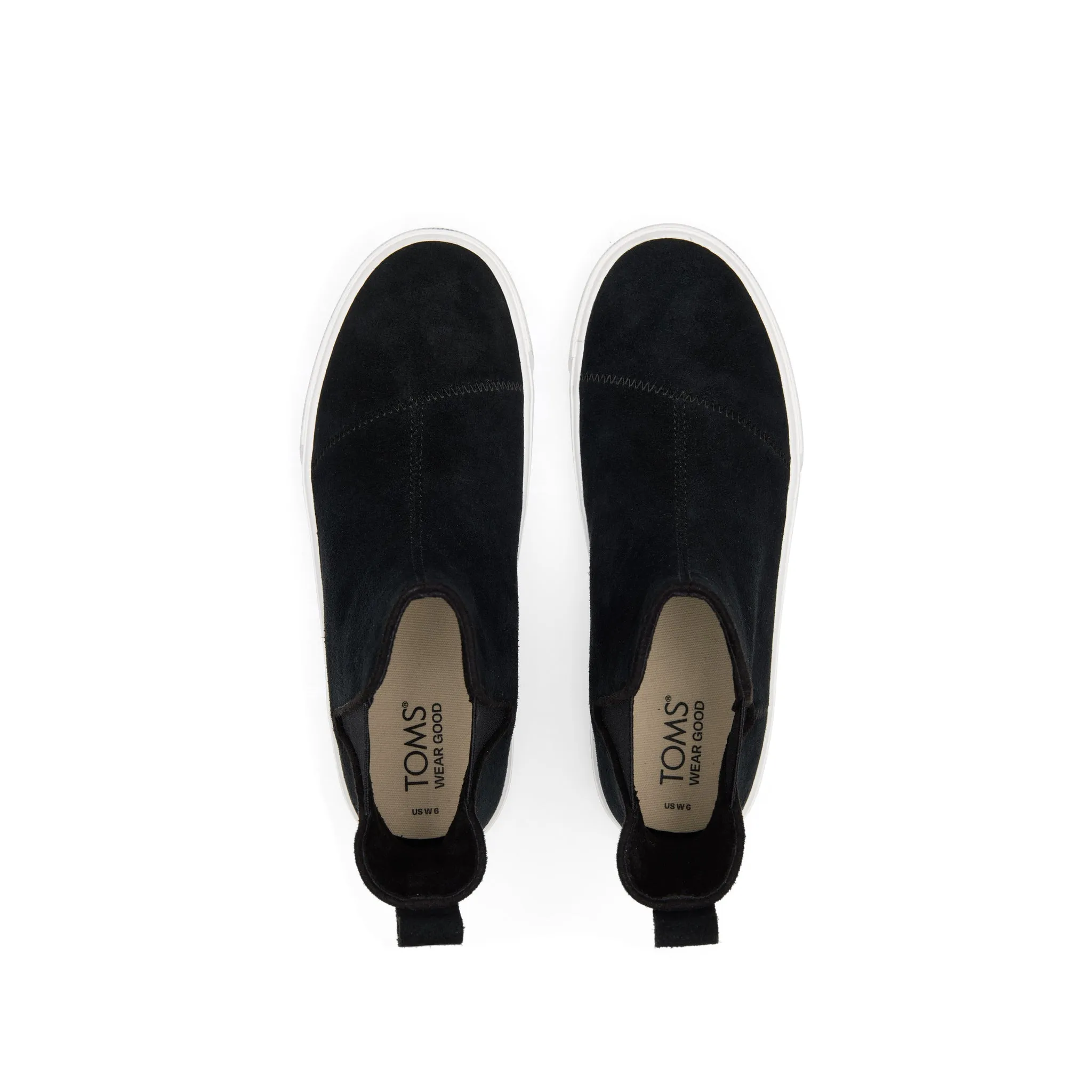 Fenix Platform Chelsea Black Suede Sneaker