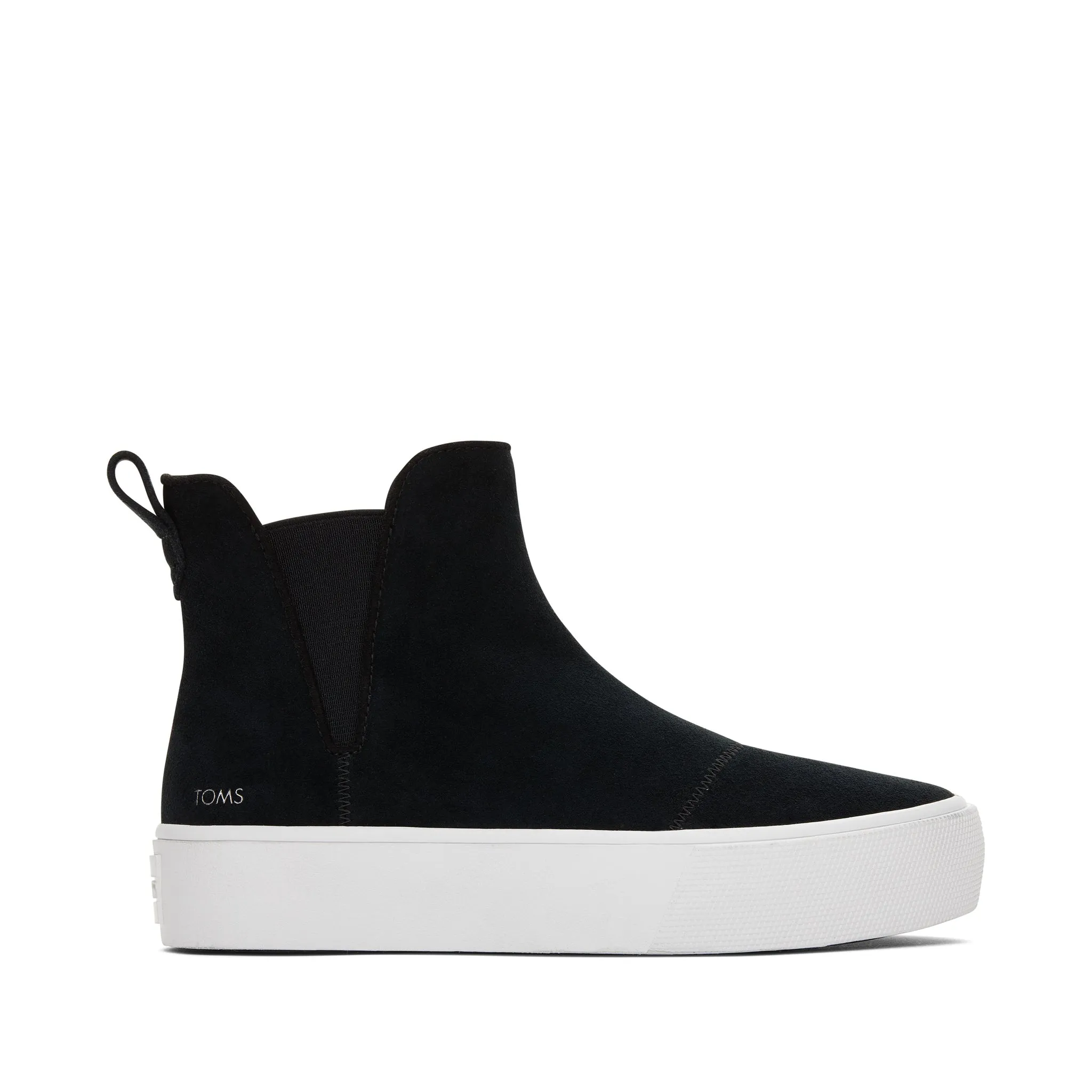 Fenix Platform Chelsea Black Suede Sneaker