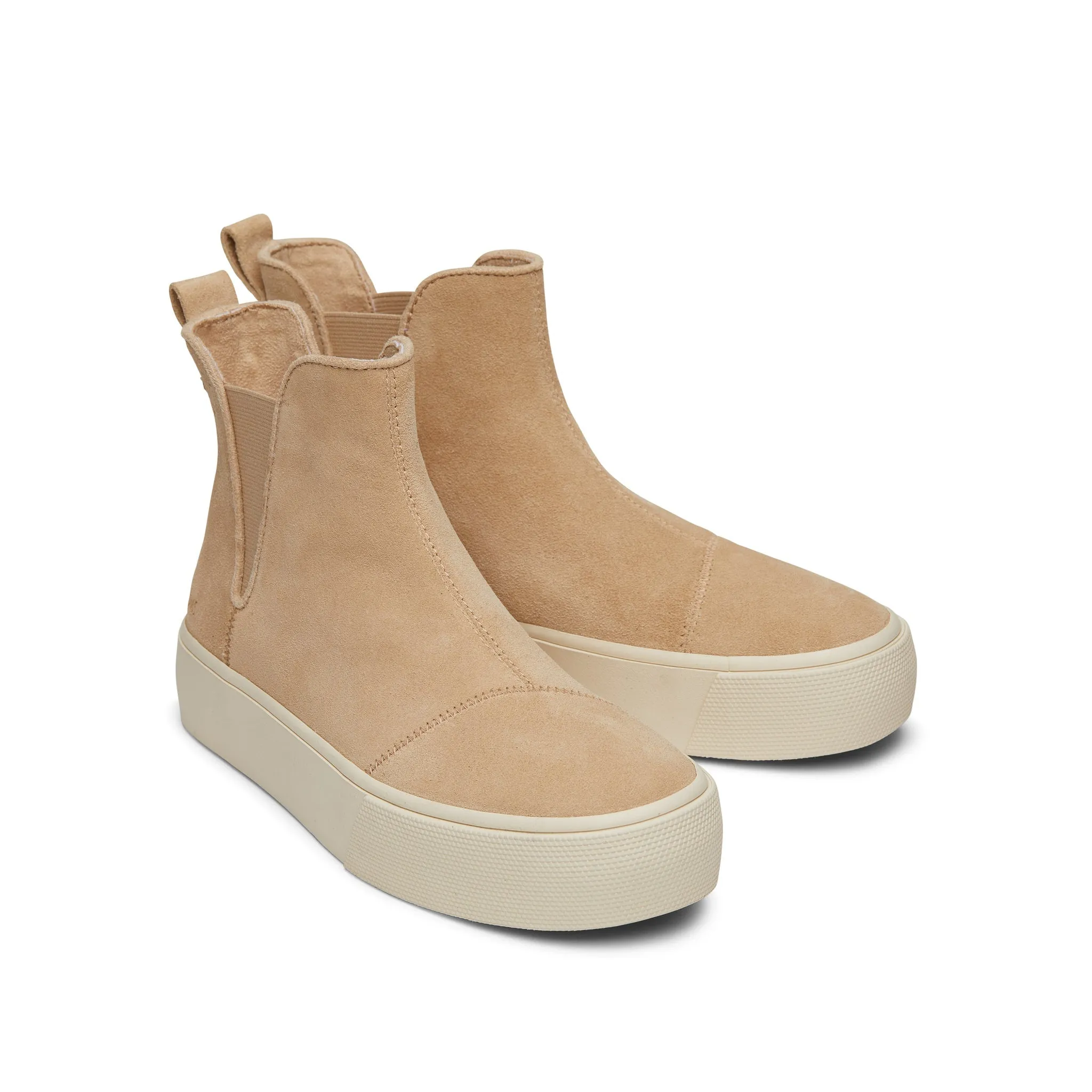Fenix Platform Chelsea Oatmeal Suede Sneaker