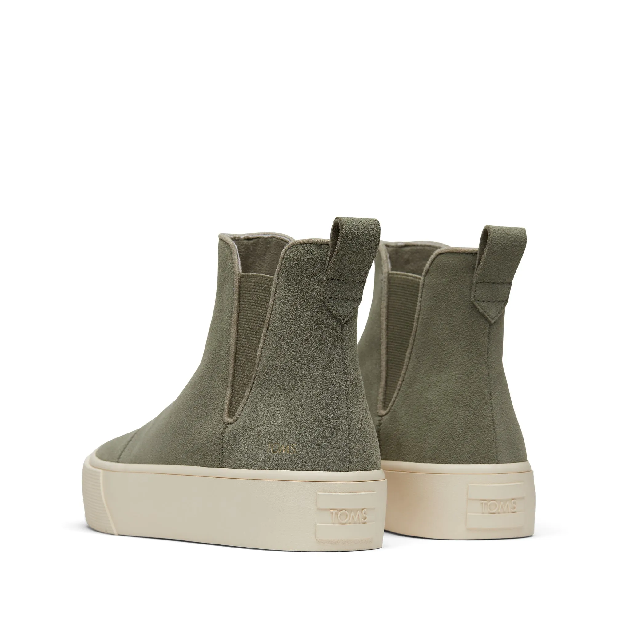 Fenix Platform Chelsea Vetiver Suede Sneaker