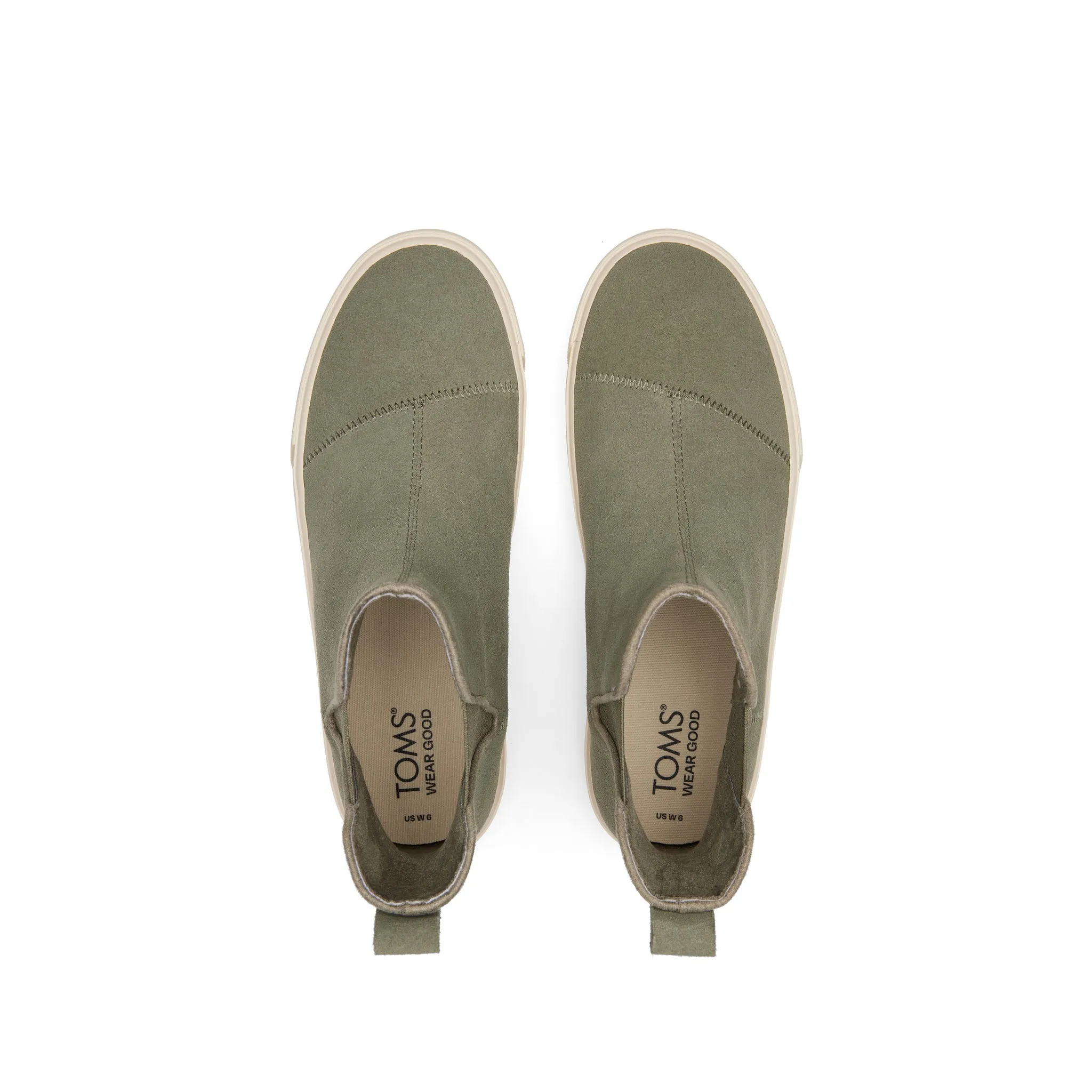 Fenix Platform Chelsea Vetiver Suede Sneaker