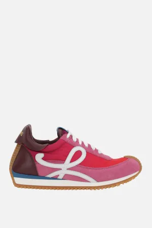 Flow sneakers in suede and nylon