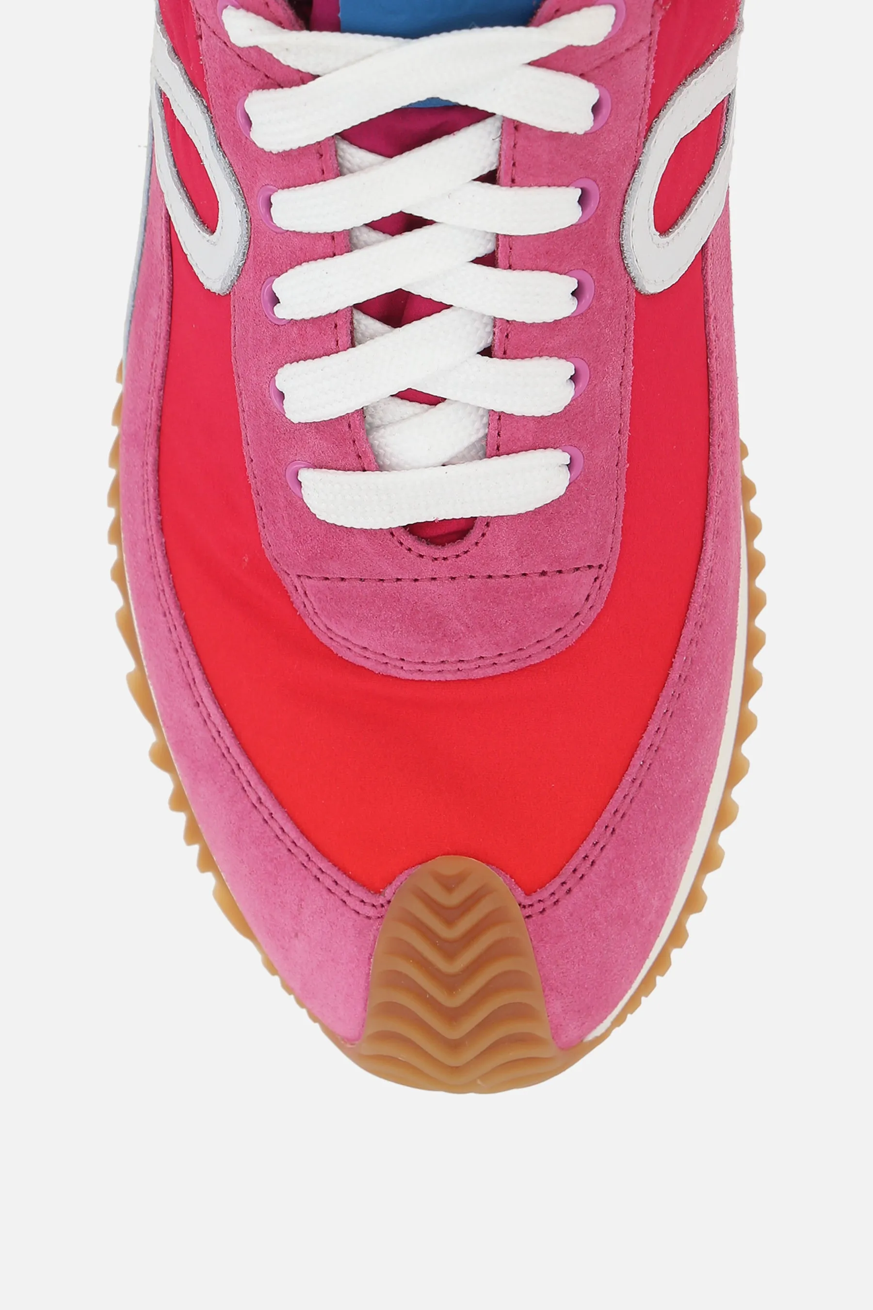 Flow sneakers in suede and nylon