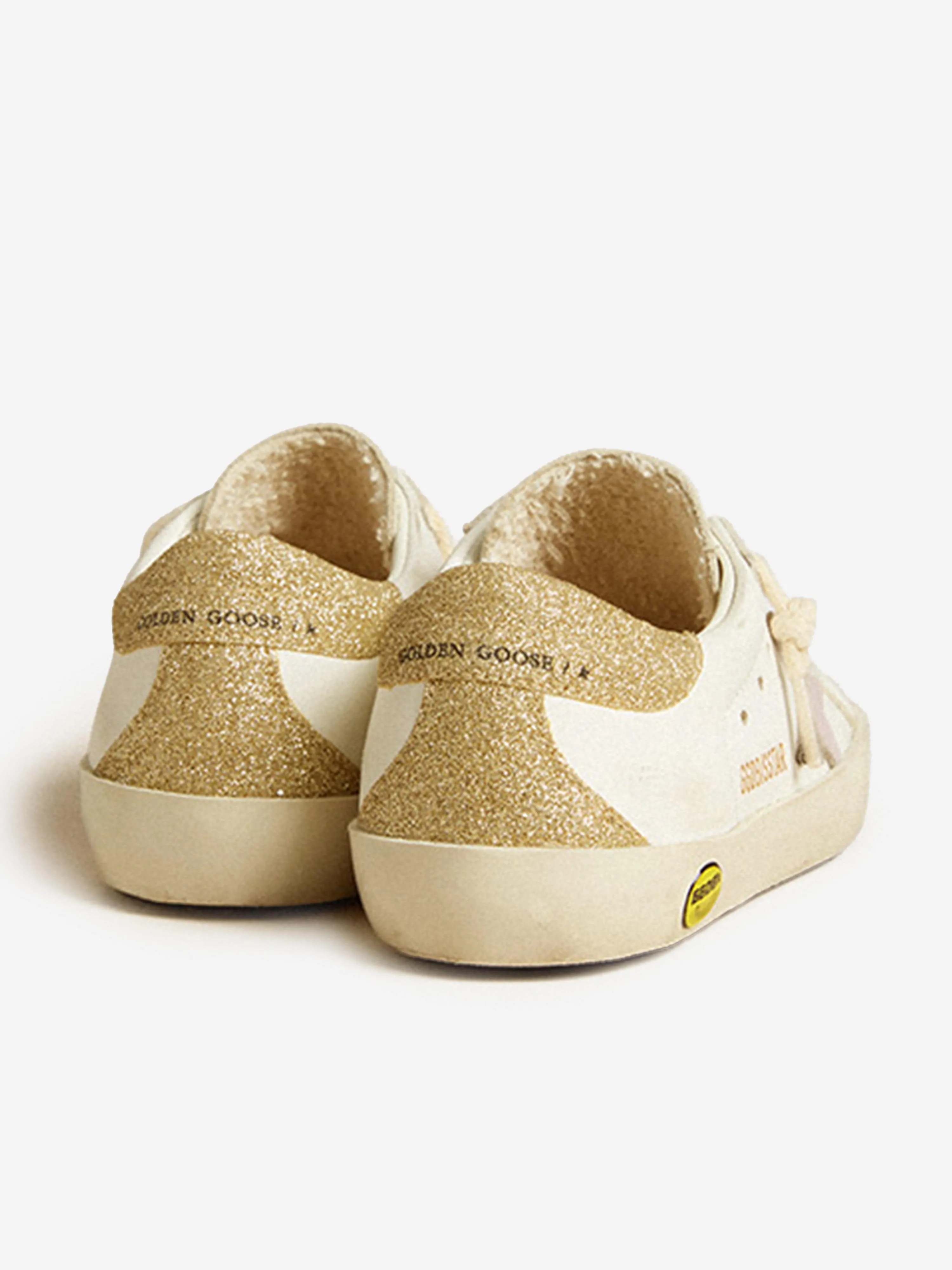 Girls Leather Super-Star Classic Trainers in White