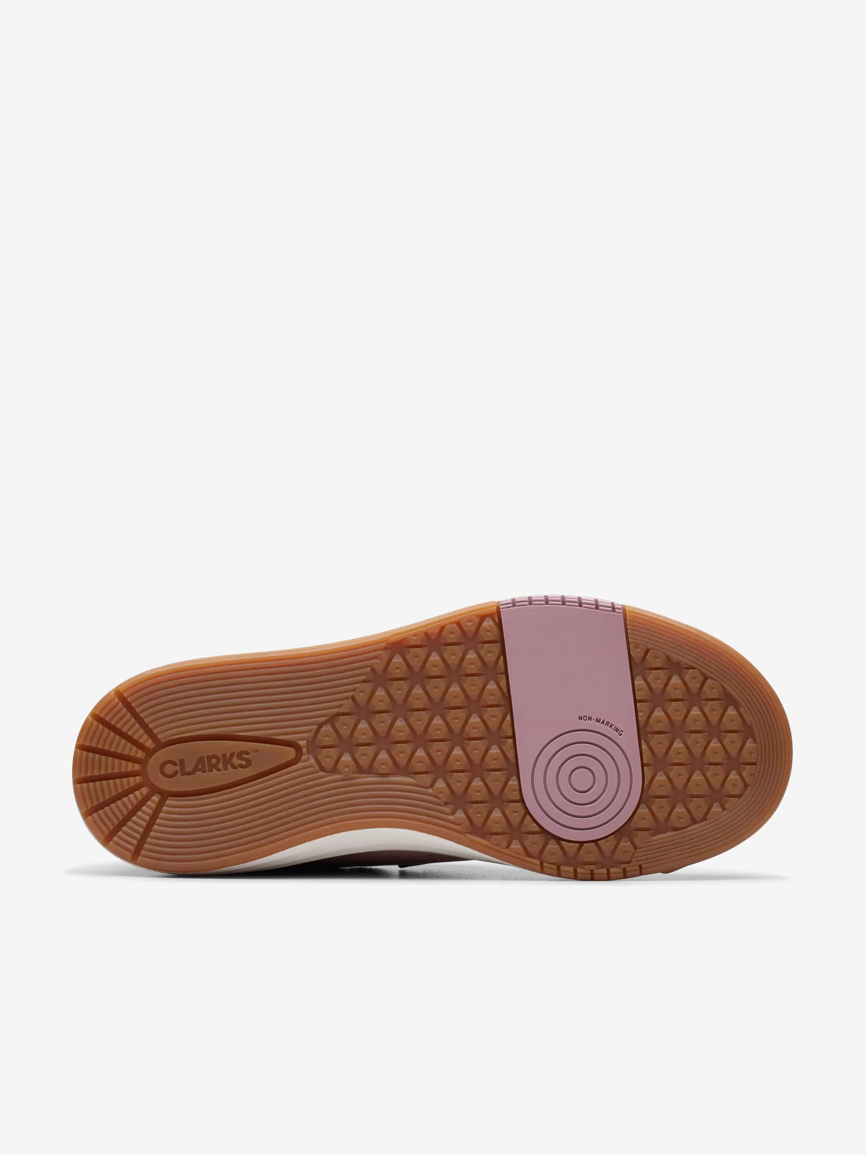 Girls Leather Urban Solo Trainers in Pink