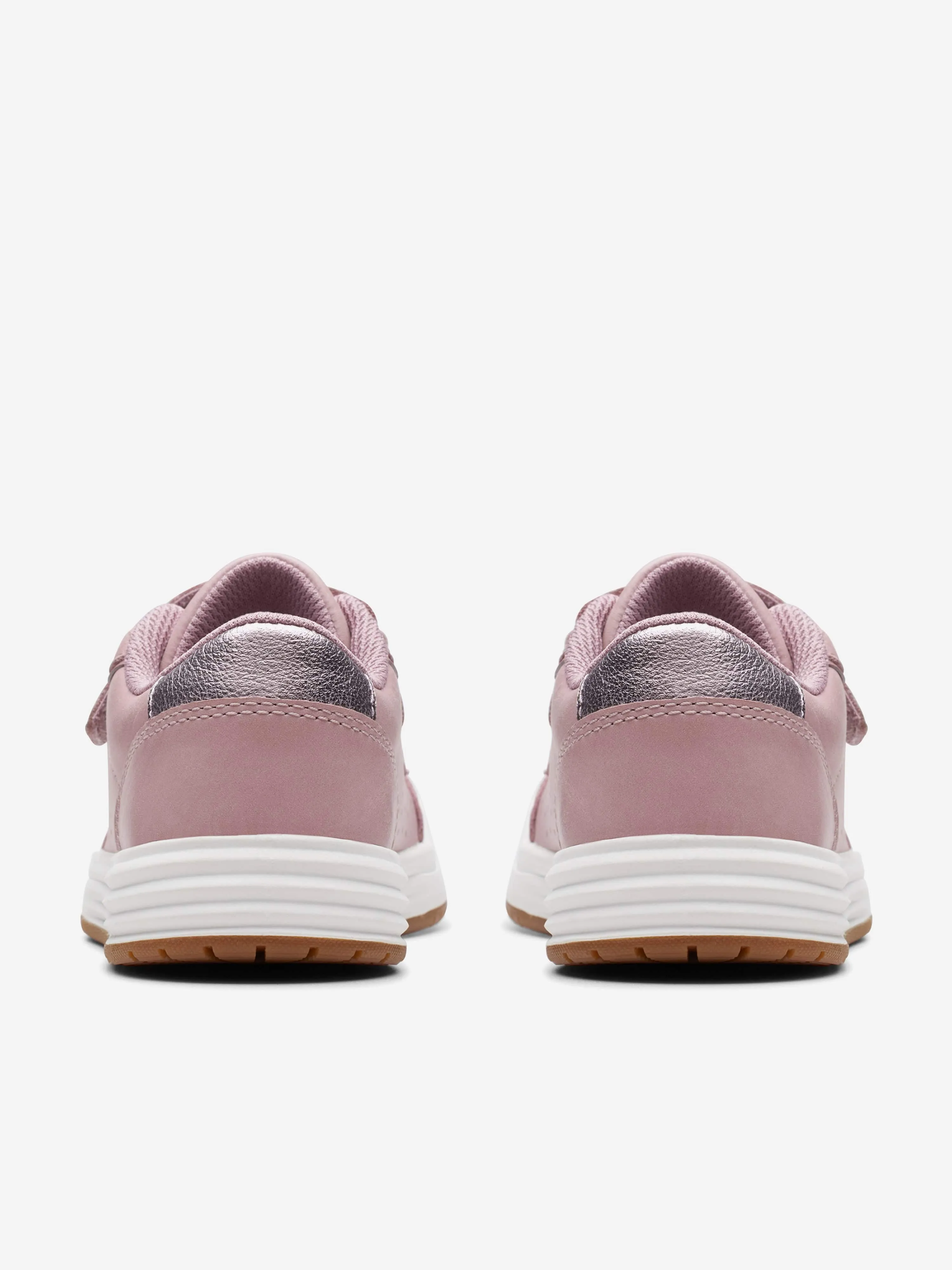 Girls Leather Urban Solo Trainers in Pink
