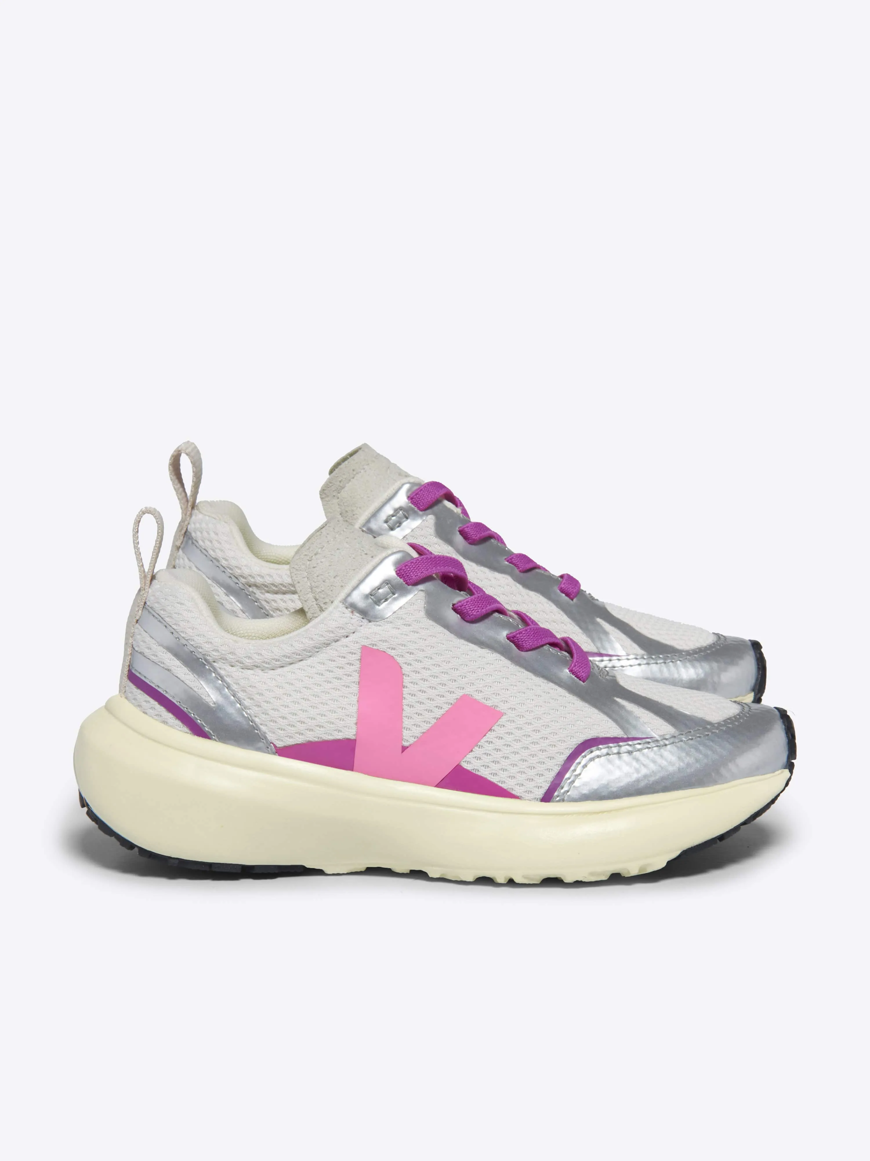 Girls Light Alveomesh Canary Trainers in Silver